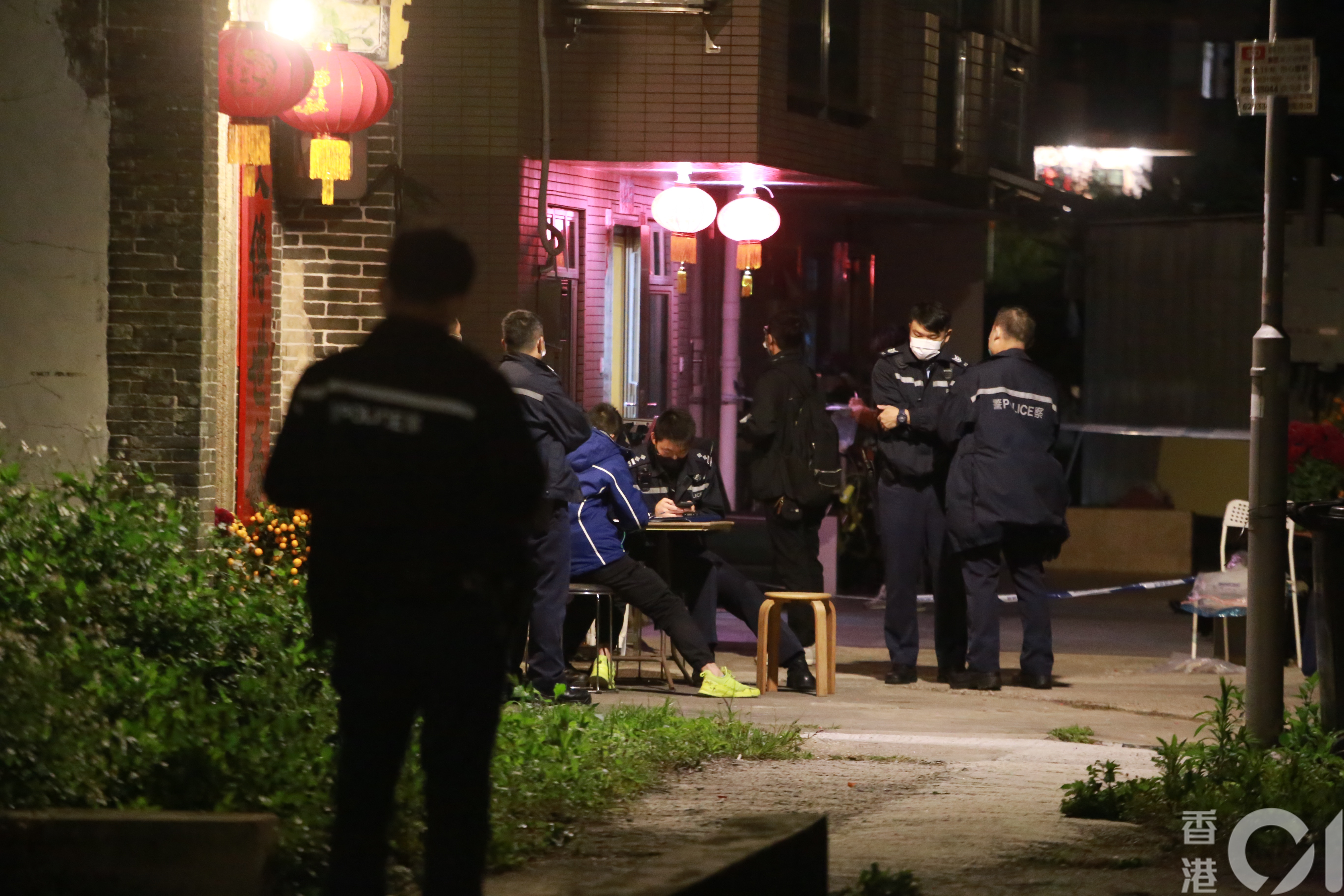 警方封鎖現場調查。（林振華攝）