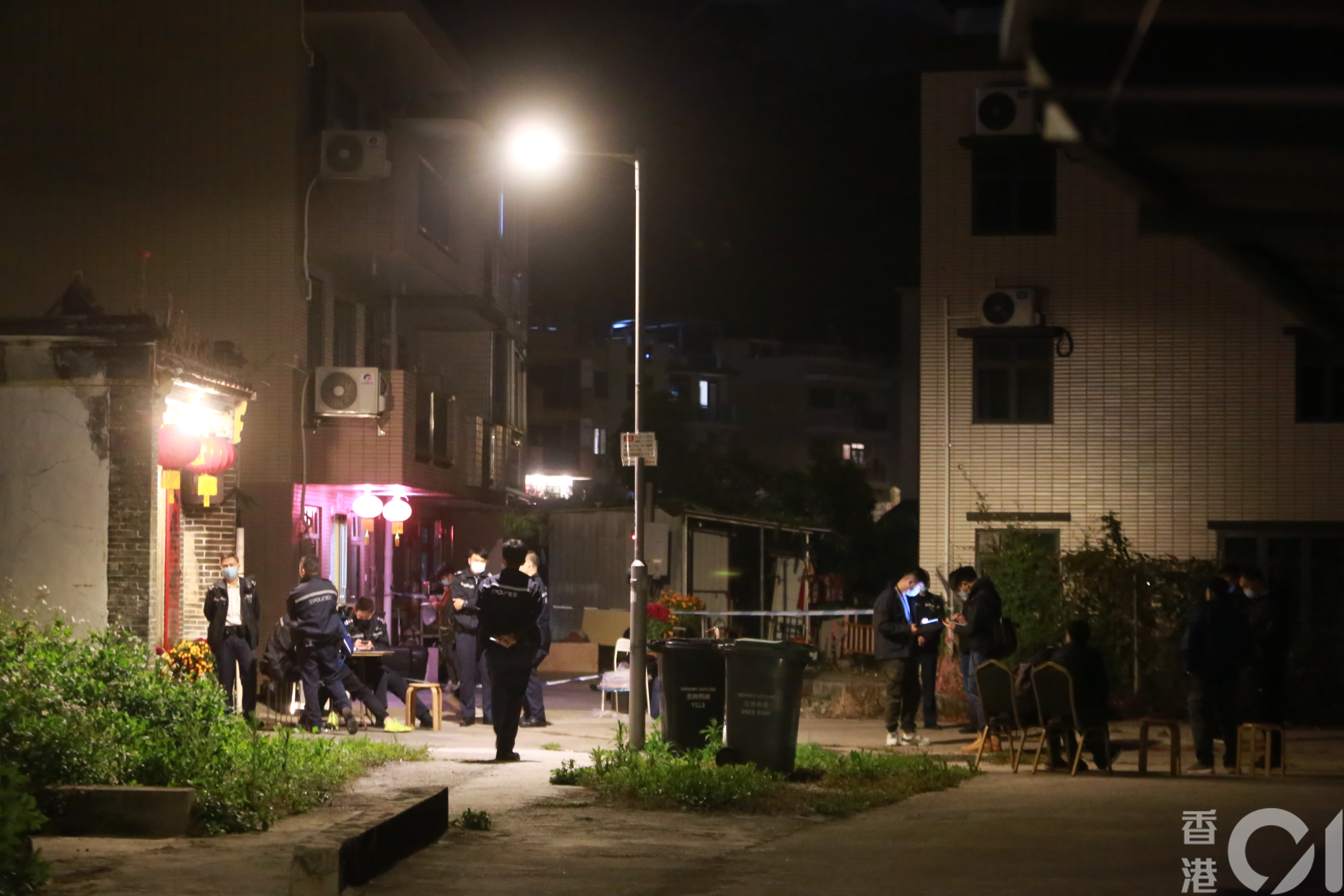 警方封鎖現場調查。（林振華攝）