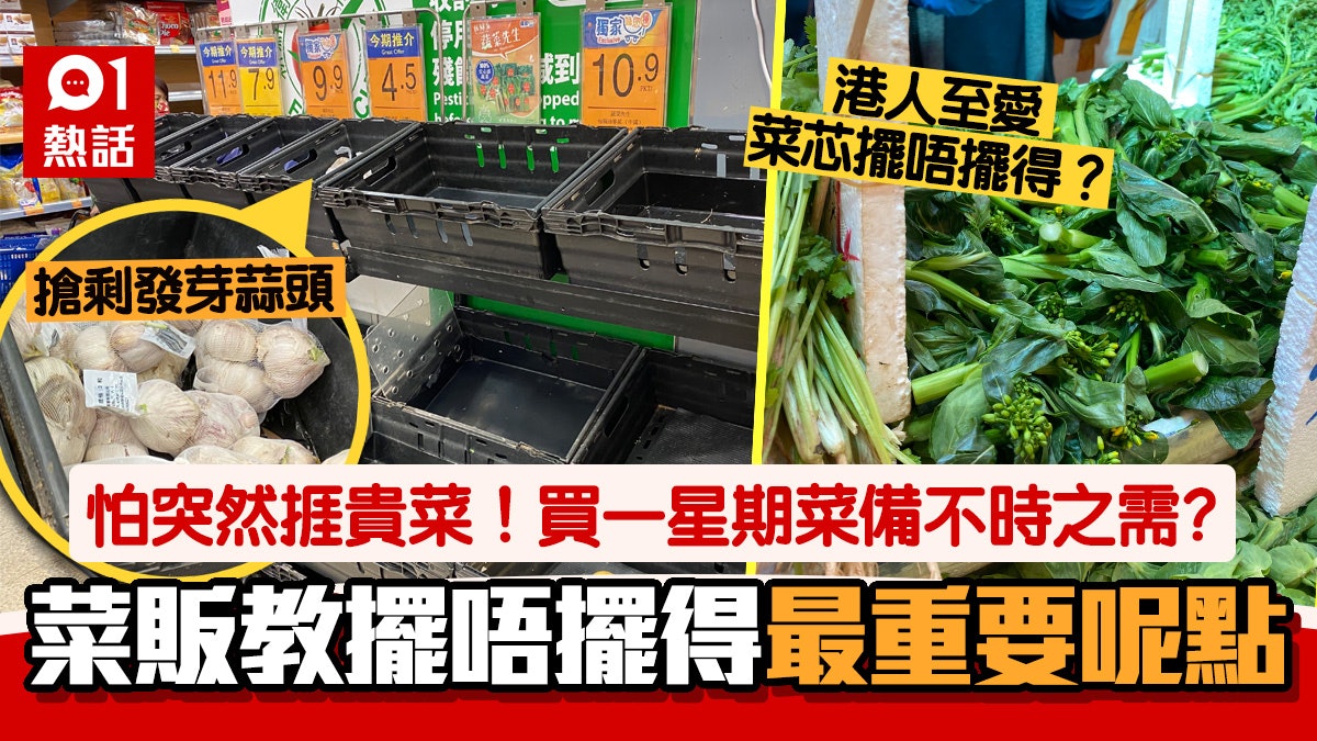 疫市現搶菜潮!蔬菜批發價平均升一倍 菜販教1招助蔬菜保鮮1周 疫市現搶菜潮!蔬菜批發價平均升一倍 菜販教1招助蔬菜保鮮1周