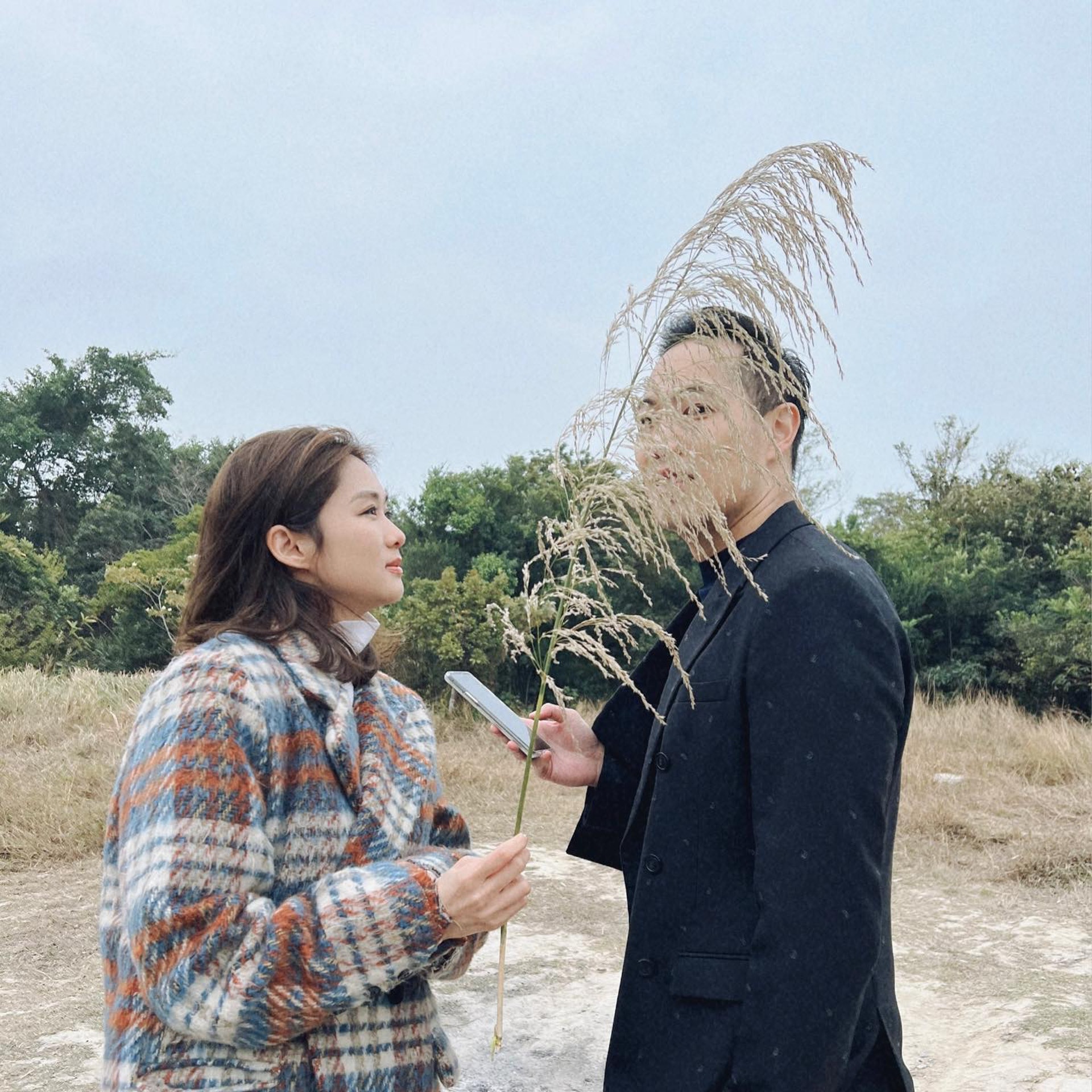 岑麗香於情人節在Instagram上載與老公強強的合照。(Instagram:@heungheungeliza) 岑麗香於情人節在Instagram上載與老公強強的合照。(Instagram:@heungheungeliza)