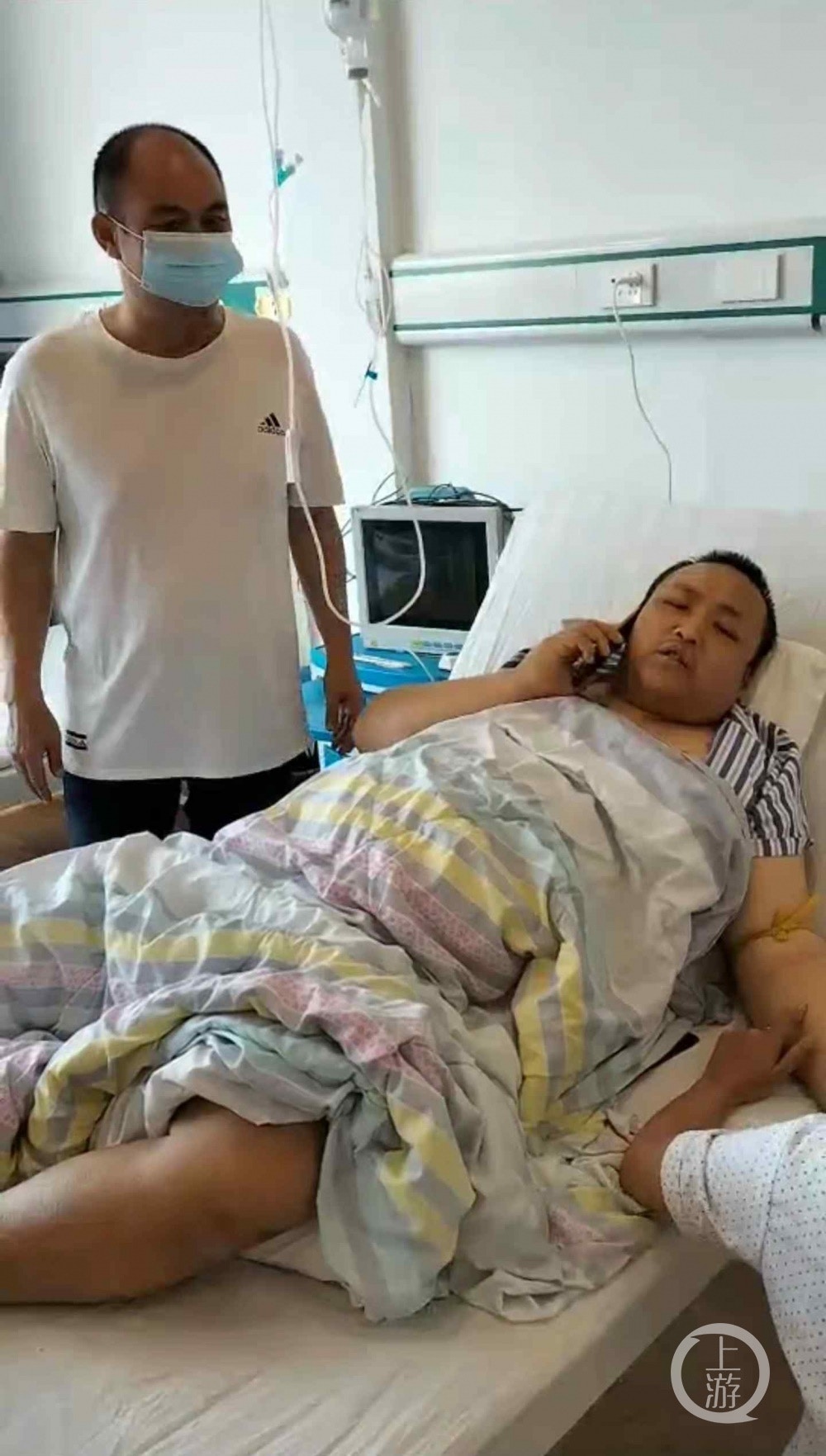 來自江蘇的李亞緣綸在柬埔寨被網絡詐騙集團「圈養」，以便抽血賣錢，每個半月就會被抽3瓶血，瀕臨死亡。（上游新聞）
