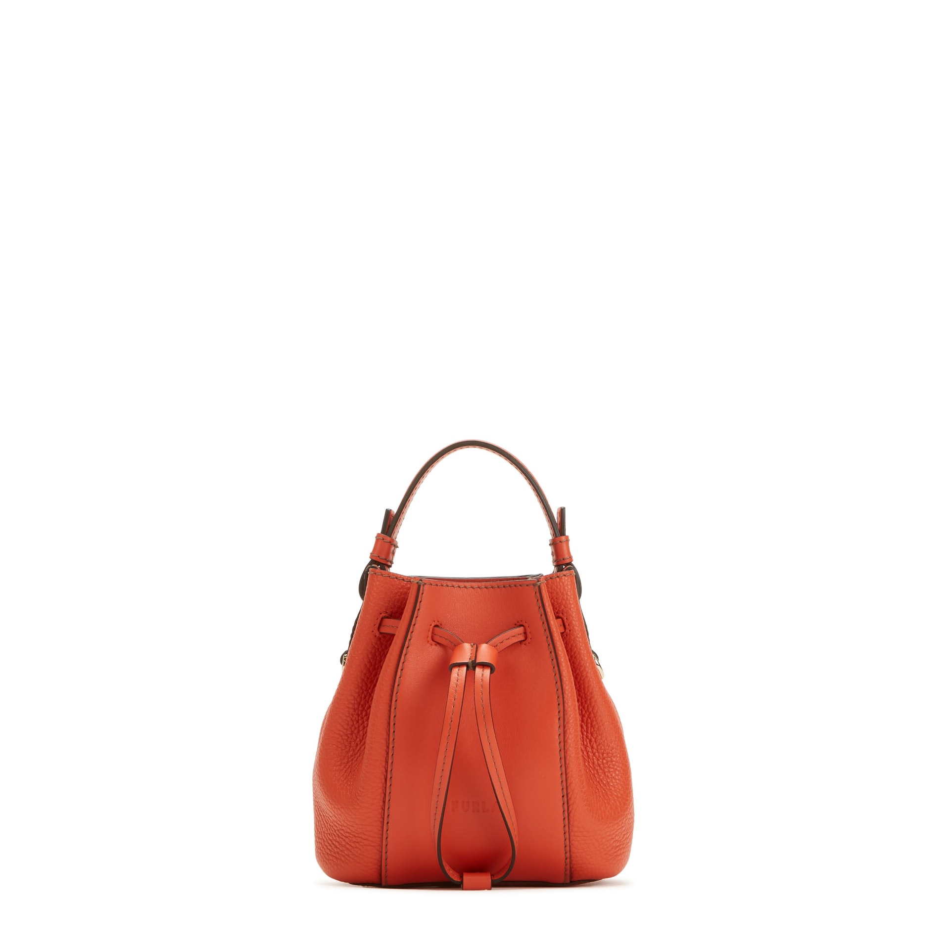 Furla手袋2022|FURLA MIASTELLA 迷你水桶袋11 紅色 Roma 牛皮及 Eracle 粒面牛皮 HKD3,190(Furla) Furla手袋2022|FURLA MIASTELLA 迷你水桶袋11 紅色 Roma 牛皮及 Eracle 粒面牛皮 HKD3,190(Furla)