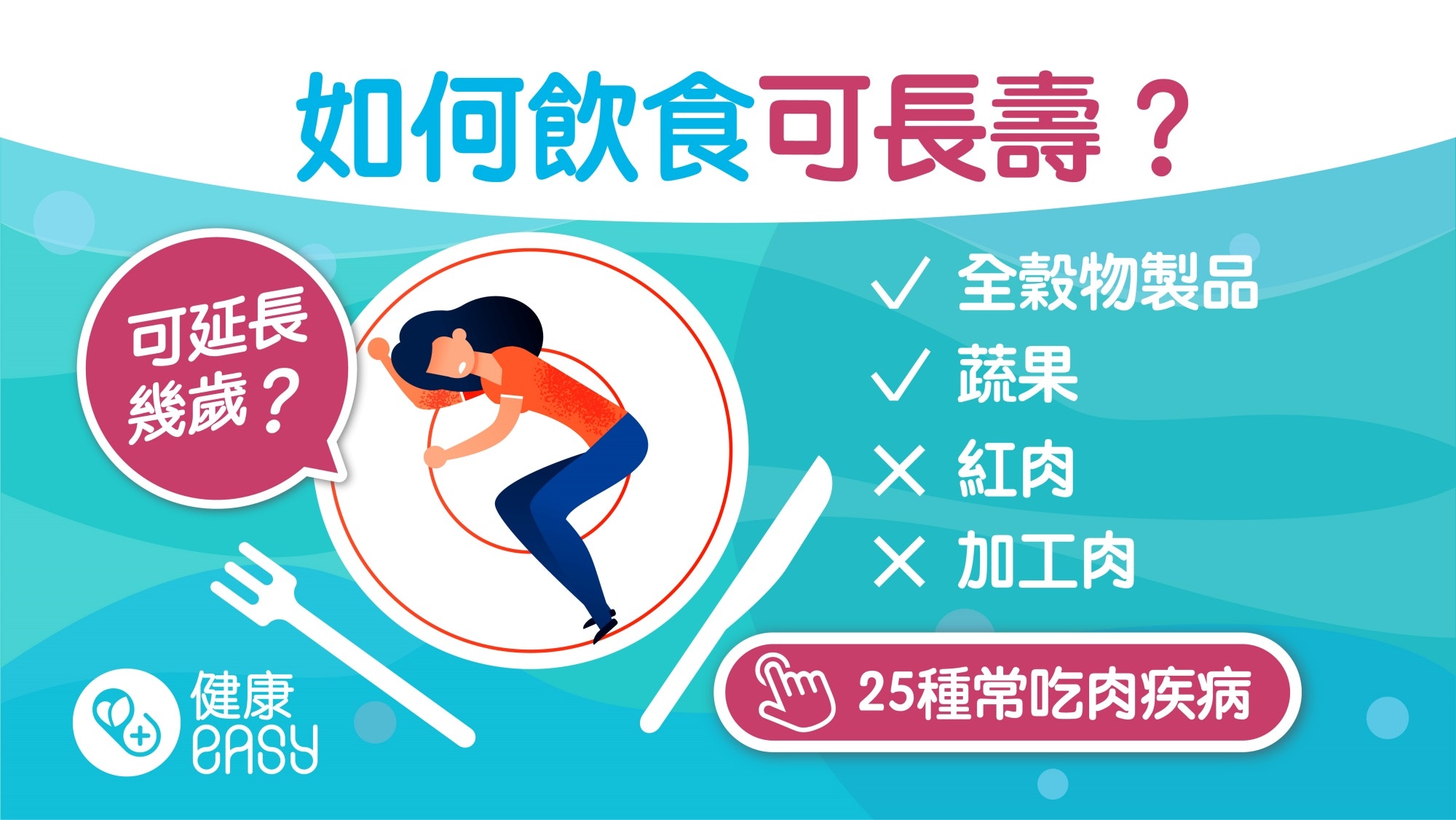 長壽秘訣 改變飲食方式能延長壽命 研究揭守2大原則能多活13年