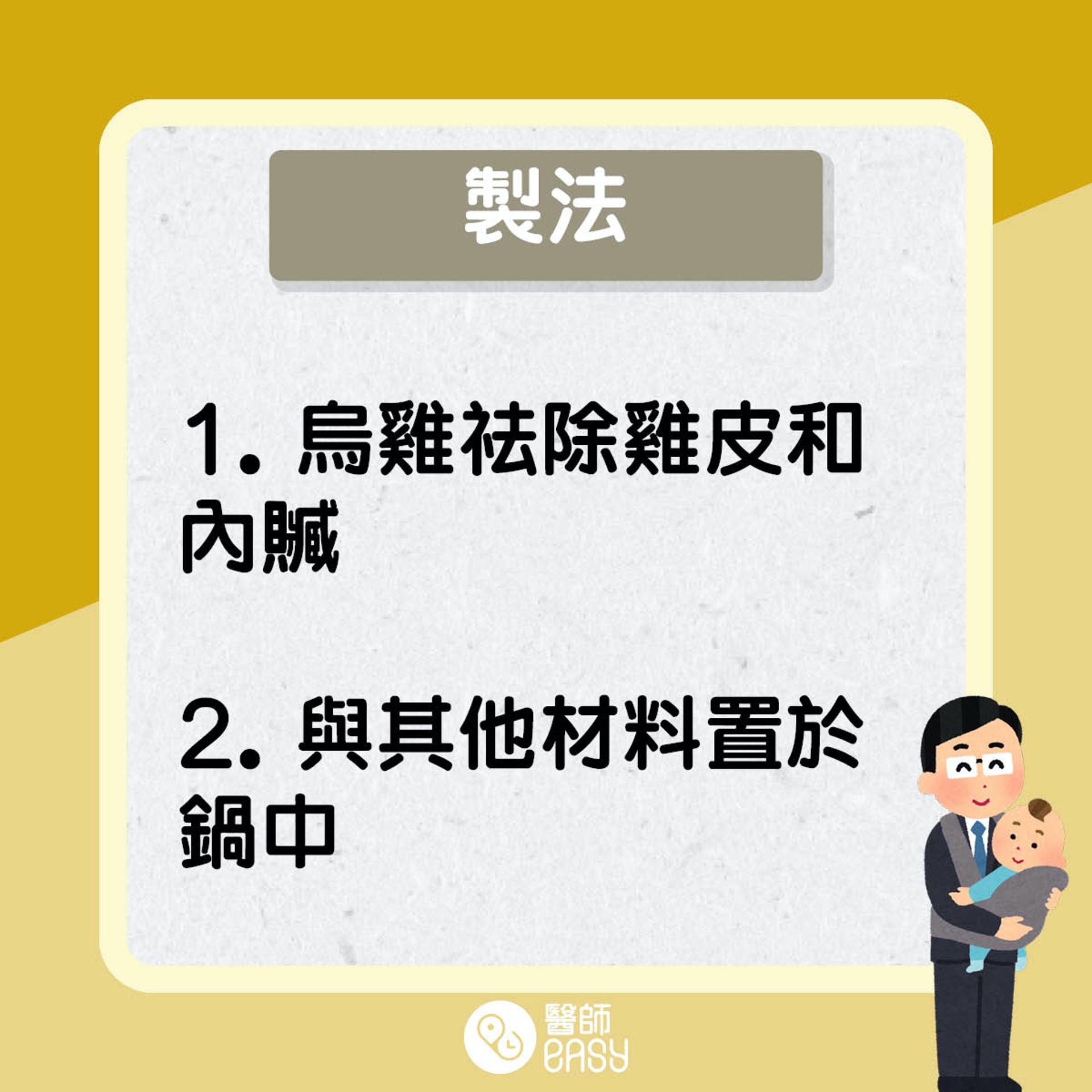 益肺補腎育精湯。(醫師Easy製圖) 益肺補腎育精湯。(醫師Easy製圖)