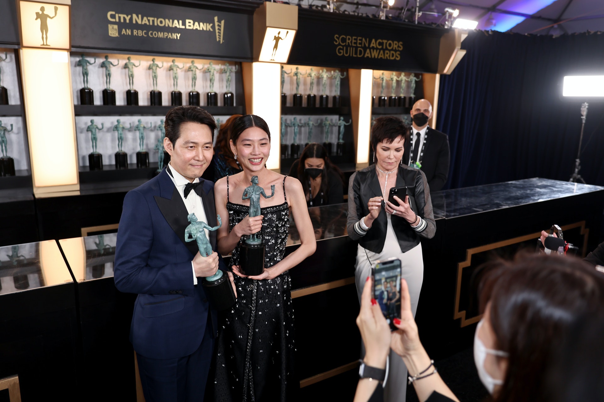 李政宰及鄭好娟奪得視帝視后。(Getty Images) 李政宰及鄭好娟奪得視帝視后。(Getty Images)