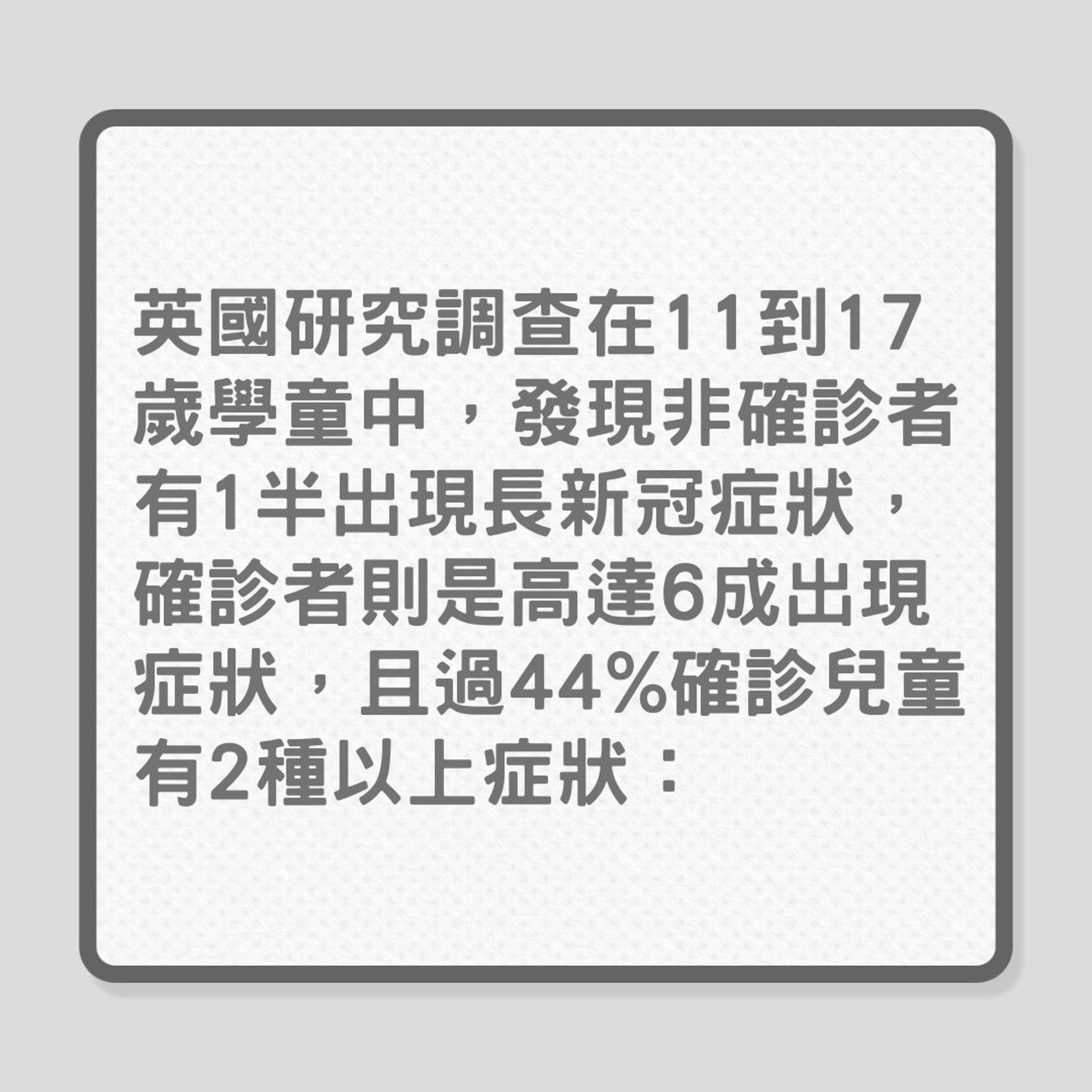 Omicron|未曾確診也有「長新冠」徵狀?(01製圖) Omicron|未曾確診也有「長新冠」徵狀?(01製圖)