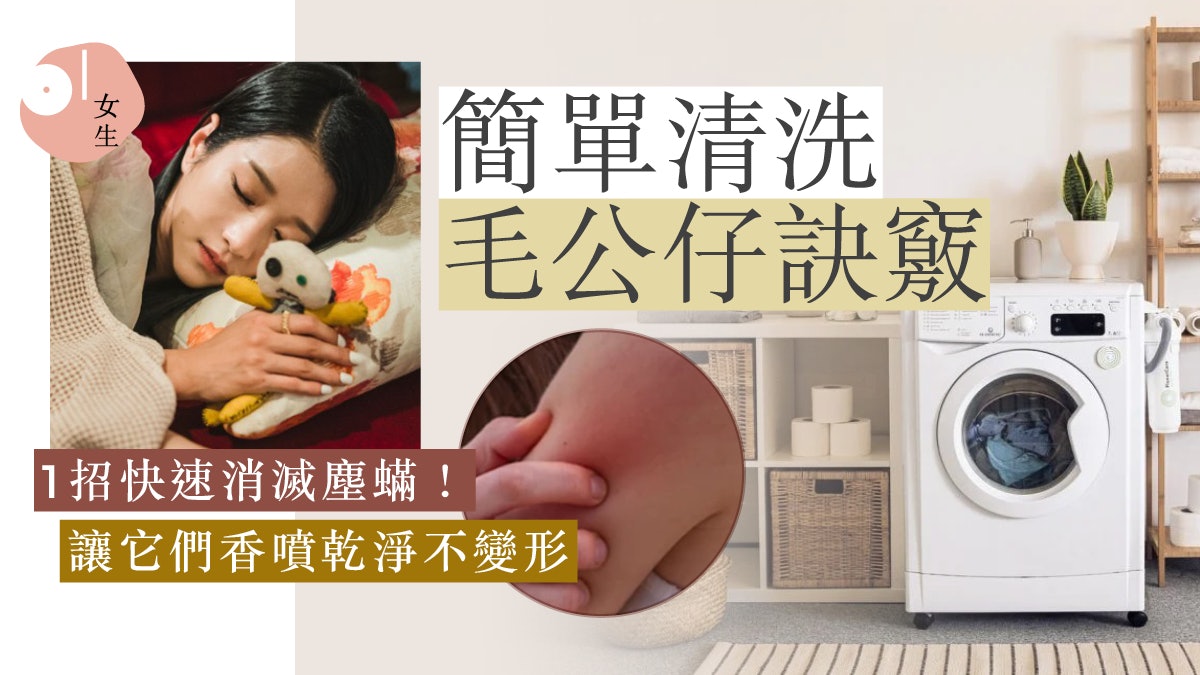 【毛公仔清洗法】在家輕鬆DIY洗毛絨玩具8大法:不變形、不損傷 【毛公仔清洗法】在家輕鬆DIY洗毛絨玩具8大法:不變形、不損傷
