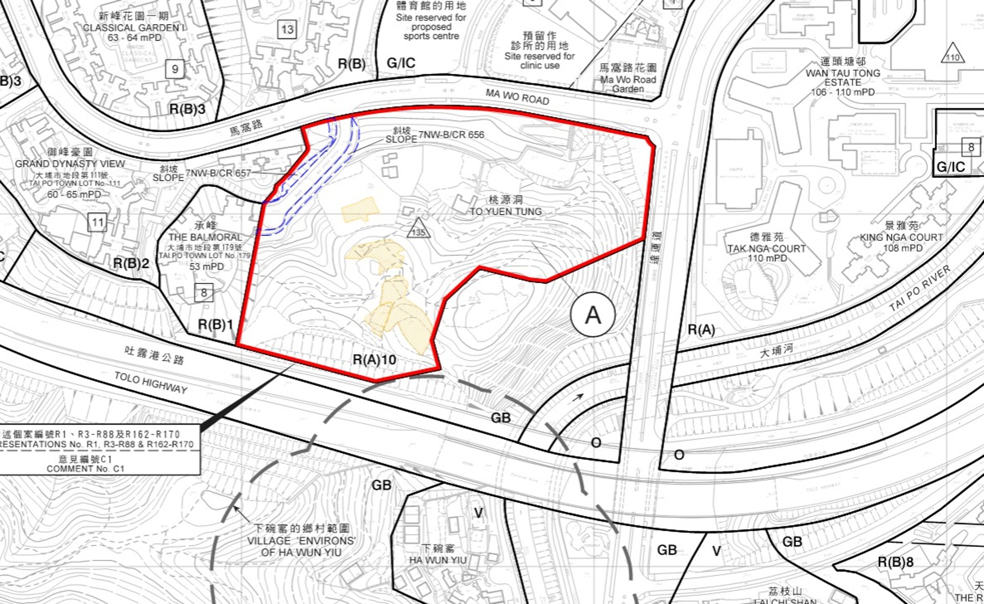 馬窩路桃源洞公屋項目。(城規會文件) 馬窩路桃源洞公屋項目。(城規會文件)
