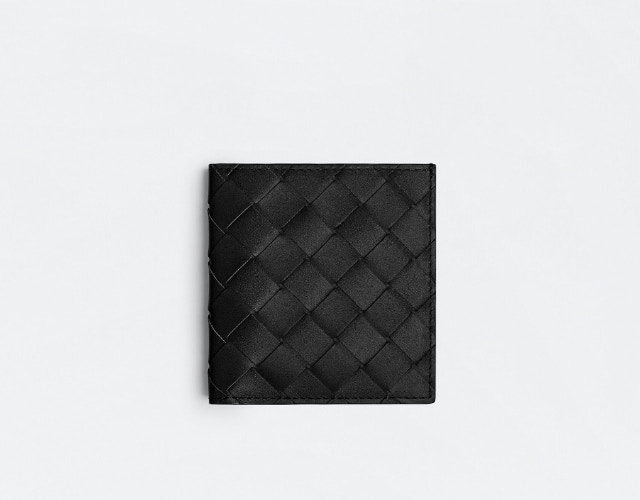 男生經典銀包推薦 - 1. BOTTEGA VENETA 編織短銀包（BOTTEGA VENETA官網）