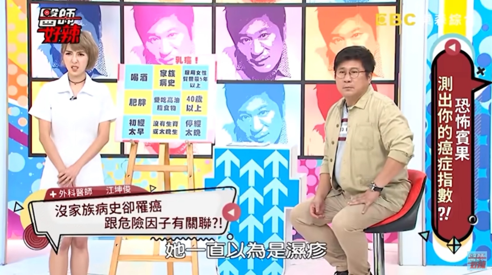 胸部紅一片以為濕疹 直到乳頭凹陷先就醫 驚揭「乳癌吃到皮膚」(《醫師好辣》截圖) 胸部紅一片以為濕疹 直到乳頭凹陷先就醫 驚揭「乳癌吃到皮膚」(《醫師好辣》截圖)