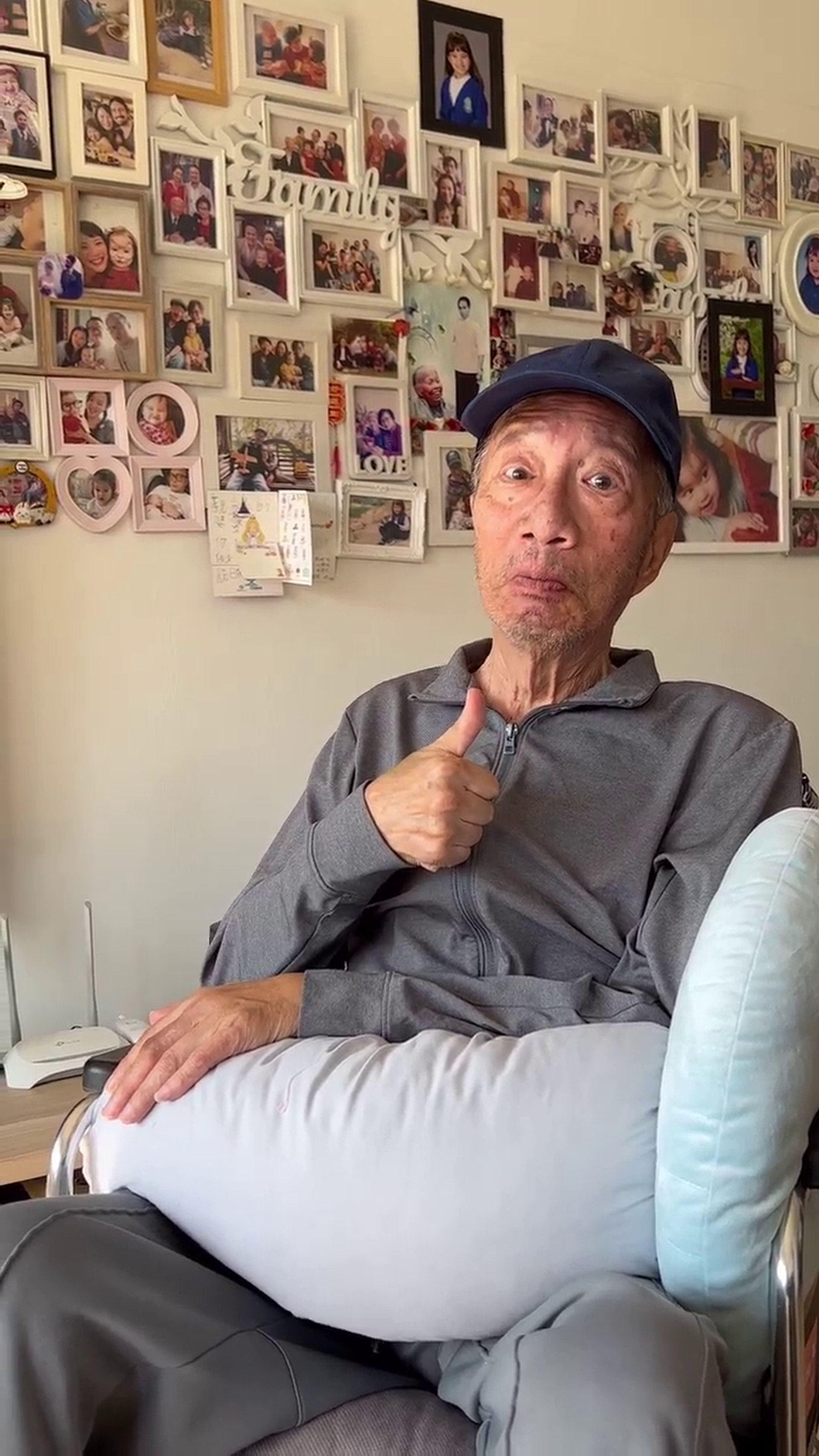 余子明在Instagram分享自己積極接受治療的一面。(Instagram/@yuchiming1944) 余子明在Instagram分享自己積極接受治療的一面。(Instagram/@yuchiming1944)