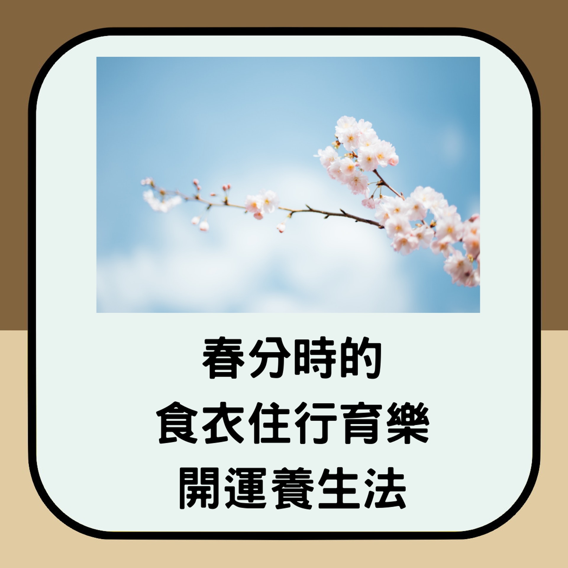 春分時的食衣住行育樂,6項開運養生法。(香港01製圖) 春分時的食衣住行育樂,6項開運養生法。(香港01製圖)
