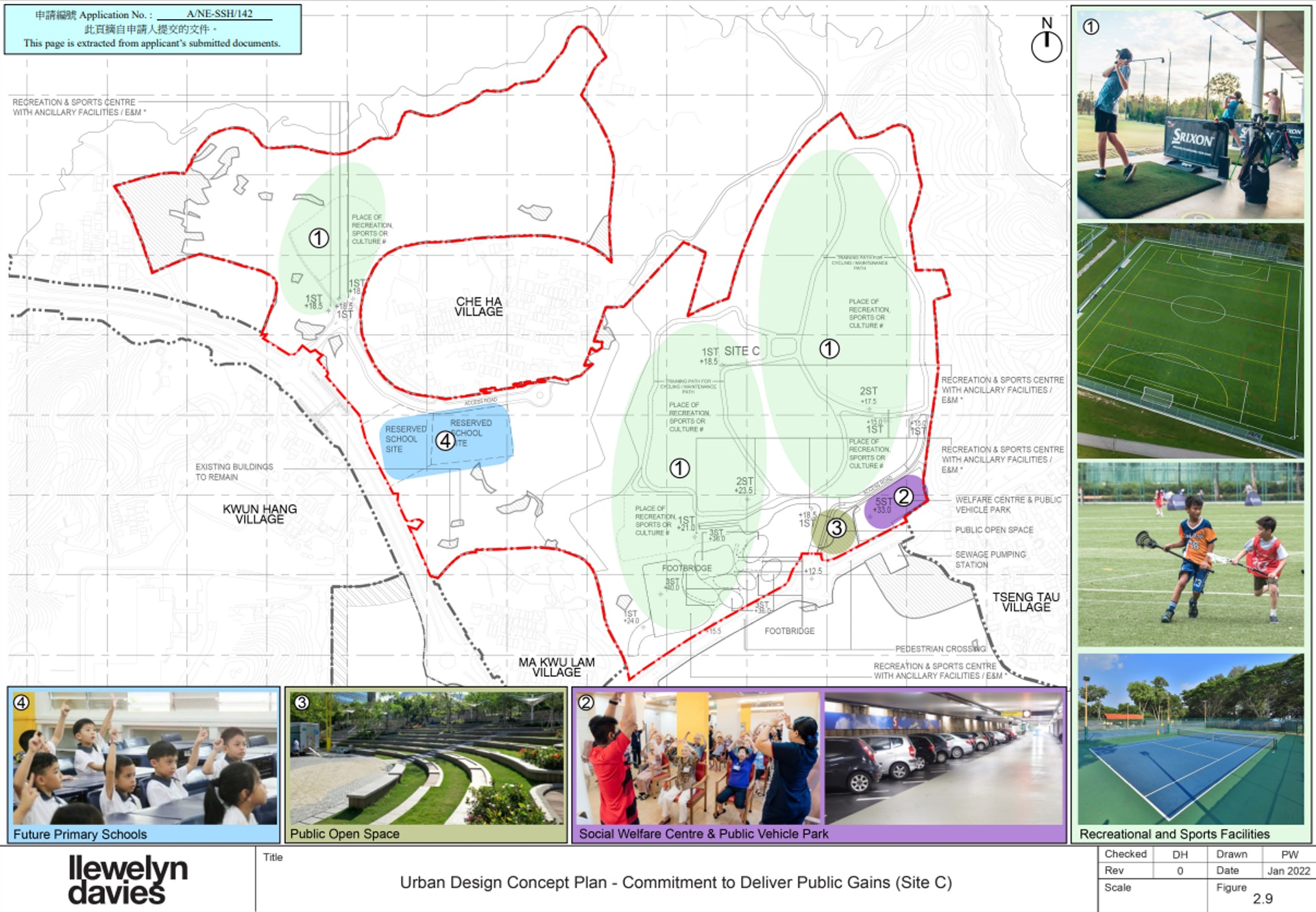 The green area on the map will be used for outdoor sports and recreation. (Town Planning Board information) The green area on the map will be used for outdoor sports and recreation. (Town Planning Board information)