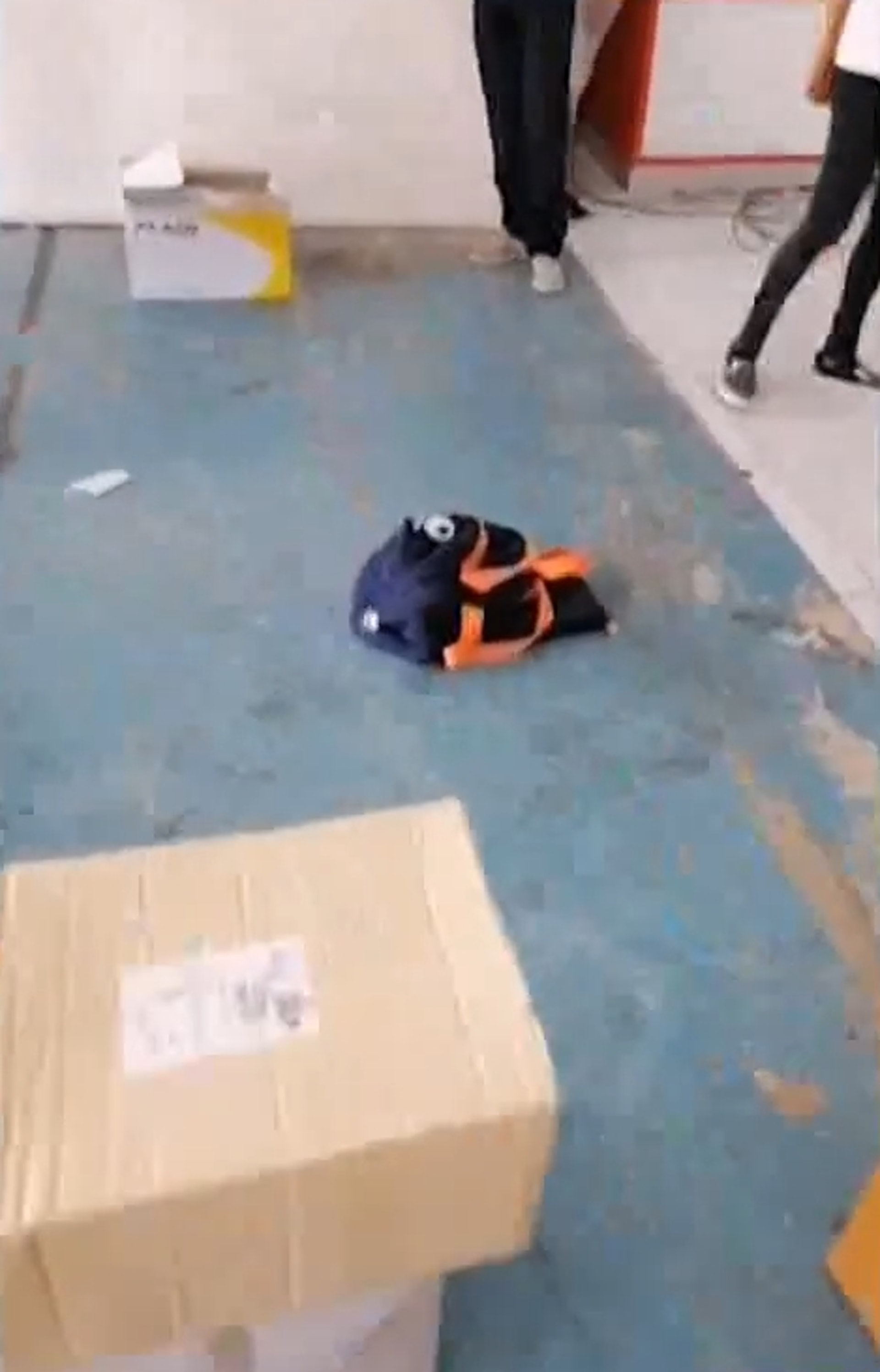 泰國一快遞公司工作人員日前發現,一個包裹居然在動,靠近一聽還聽到嘶嘶聲嚇得立刻通報,抓蛇人員前來現場打開包裹,竟然竄出一條4公尺長的劇毒眼鏡王蛇,嚇得快遞人員全都尖叫了起來,不敢相信有人會把活蛇裝在包裹中。(影片截圖:YouTube@NewsNBT THAILAND) 泰國一快遞公司工作人員日前發現,一個包裹居然在動,靠近一聽還聽到嘶嘶聲嚇得立刻通報,抓蛇人員前來現場打開包裹,竟然竄出一條4公尺長的劇毒眼鏡王蛇,嚇得快遞人員全都尖叫了起來,不敢相信有人會把活蛇裝在包裹中。(影片截圖:YouTube@NewsNBT THAILAND)