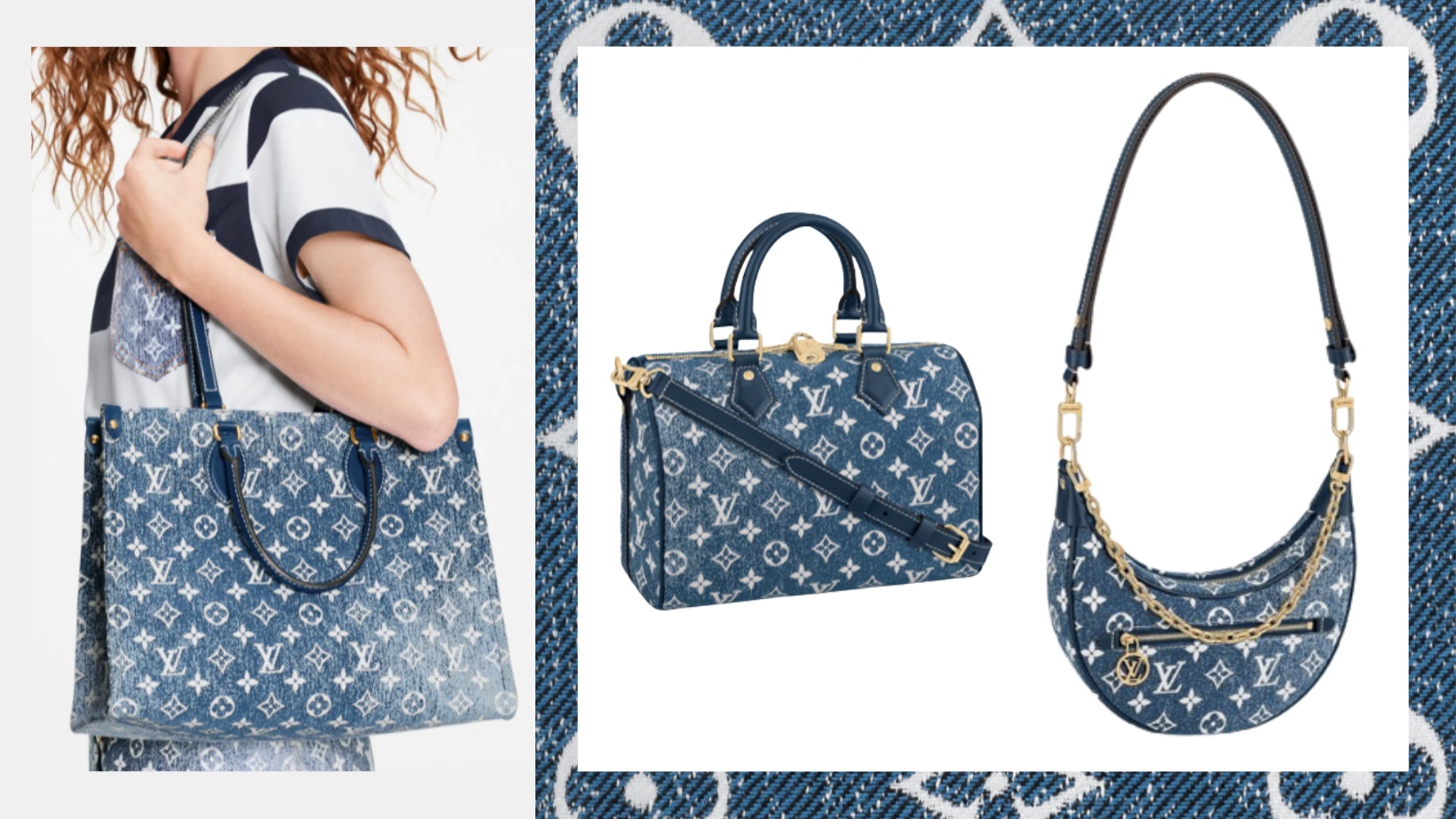 LV經典手袋換上牛仔Monogram秒賣斷貨 Speedy、Loop老花包超減齡 LV經典手袋換上牛仔Monogram秒賣斷貨 Speedy、Loop老花包超減齡
