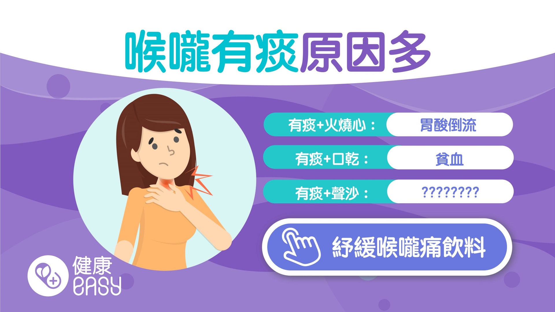 痰|喉嚨有痰會咳嗽可能是鼻水倒流?教你用症狀簡單分辨有痰原因 痰|喉嚨有痰會咳嗽可能是鼻水倒流?教你用症狀簡單分辨有痰原因
