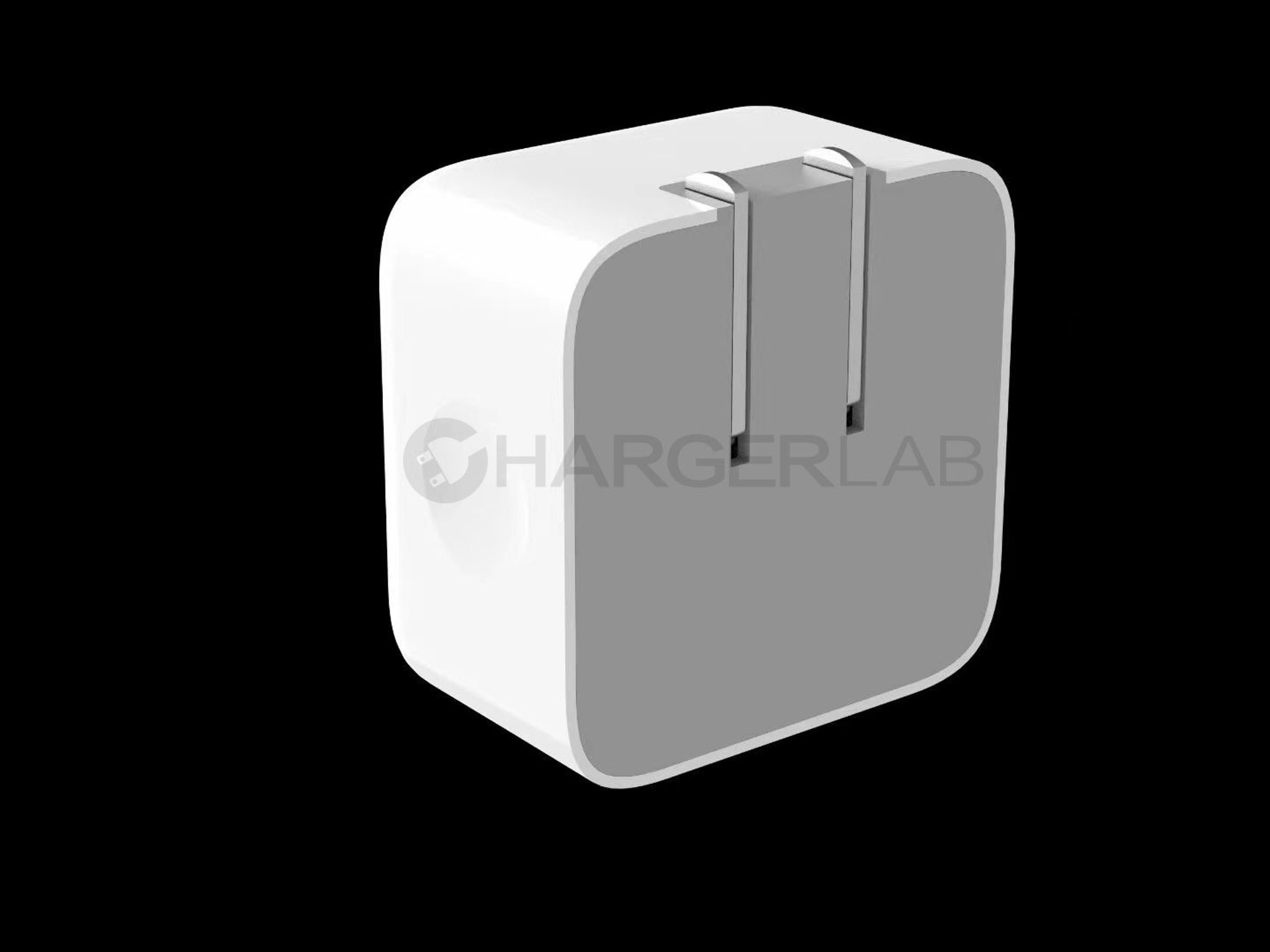 Apple開發雙Type C充電器插頭，這樣設計令網民表示：又大又醜。（twitter@chargerlab）
