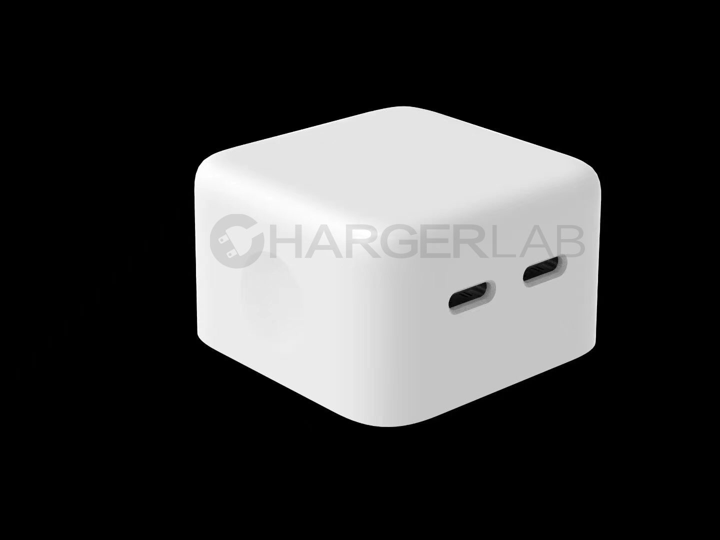 Apple開發雙Type C充電器插頭，這樣設計令網民表示：又大又醜。（twitter@chargerlab）