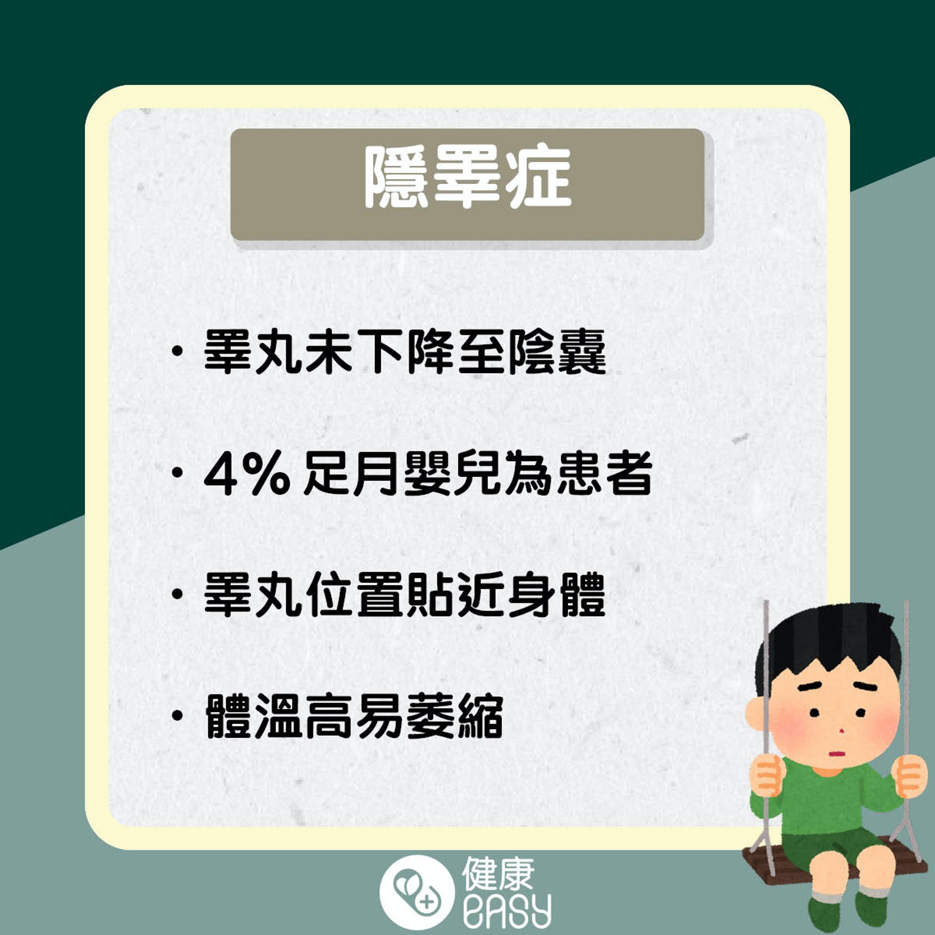 孩子睪丸變小危機。(醫師Easy製圖) 孩子睪丸變小危機。(醫師Easy製圖)