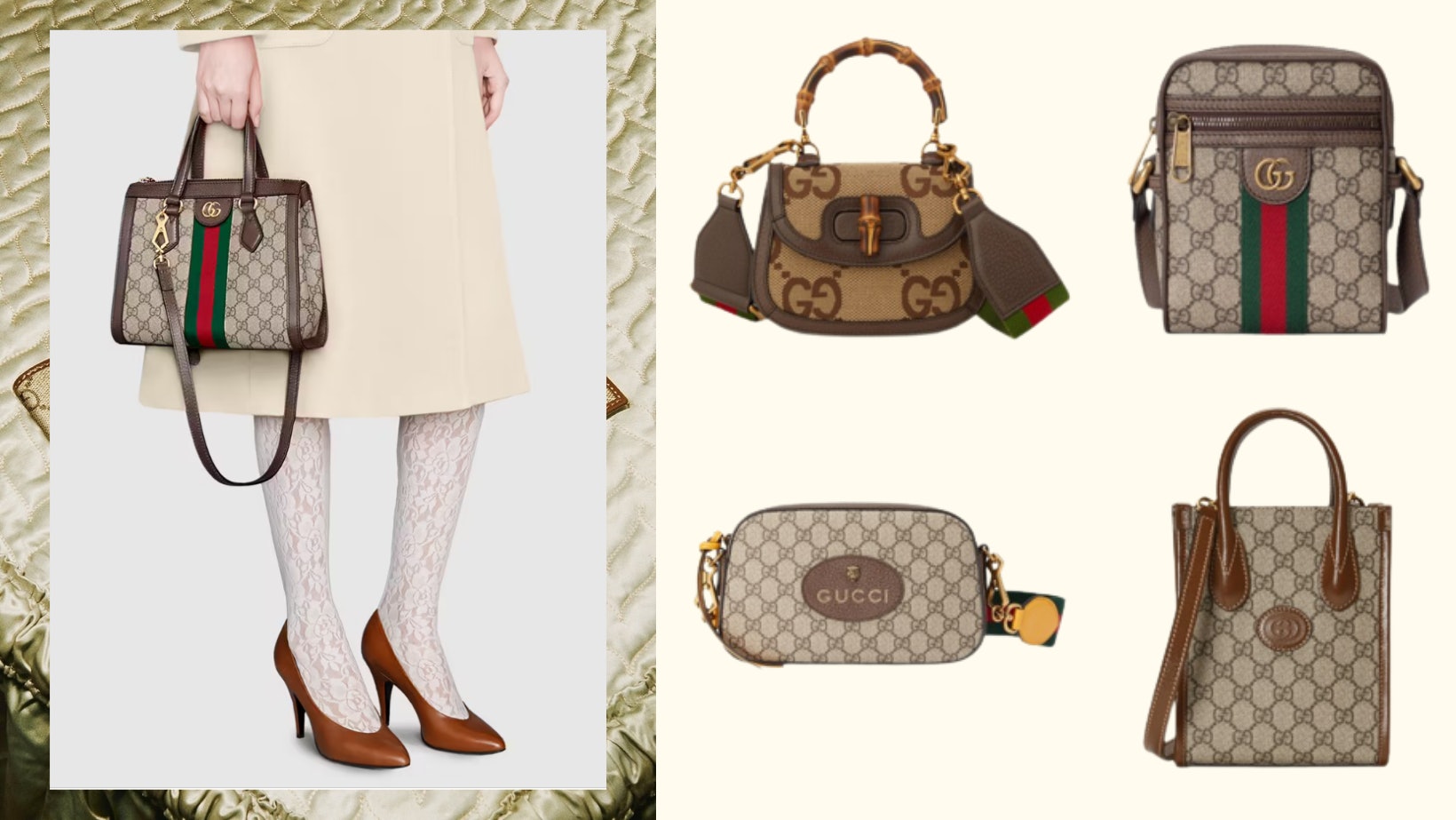Gucci老花手袋Top 10 復古竹節包、肩揹袋、迷你托特包永不過時