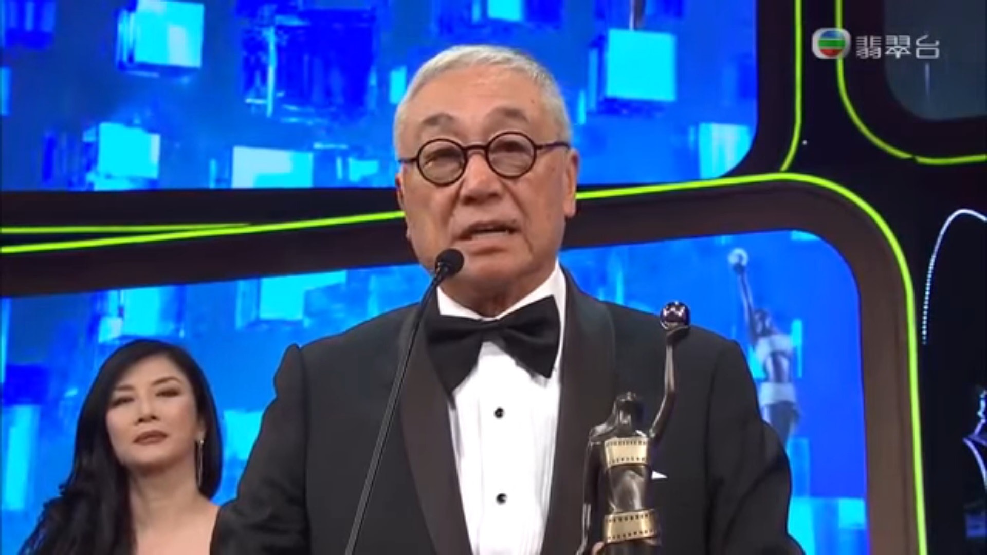 曾江於2015年,憑《竊聽風雲3》勇奪最佳男配角。(影片截圖) 曾江於2015年,憑《竊聽風雲3》勇奪最佳男配角。(影片截圖)