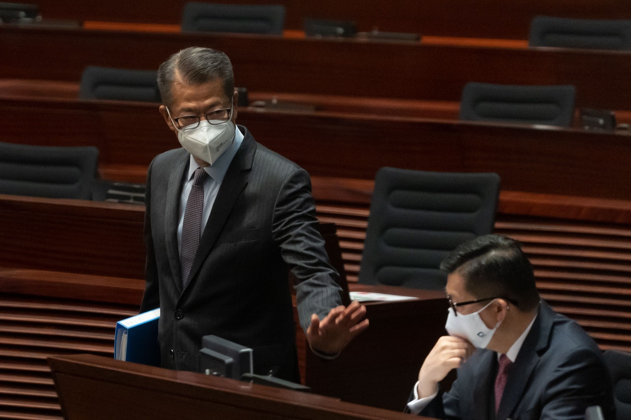 財政司司長陳茂波。(廖雁雄攝) 財政司司長陳茂波。(廖雁雄攝)