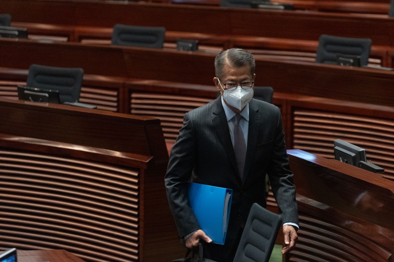 財政司司長陳茂波。(廖雁雄攝) 財政司司長陳茂波。(廖雁雄攝)