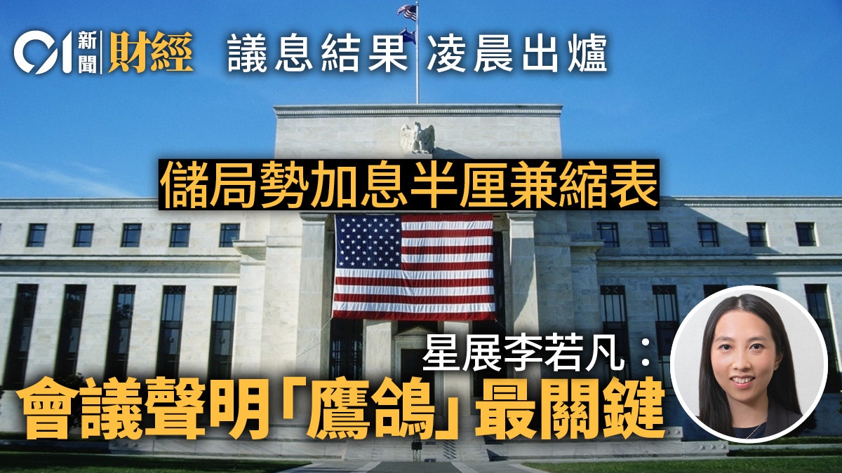 聯儲局議息前瞻三大關注要點星展李若凡︰壓通脹穩經濟成關鍵