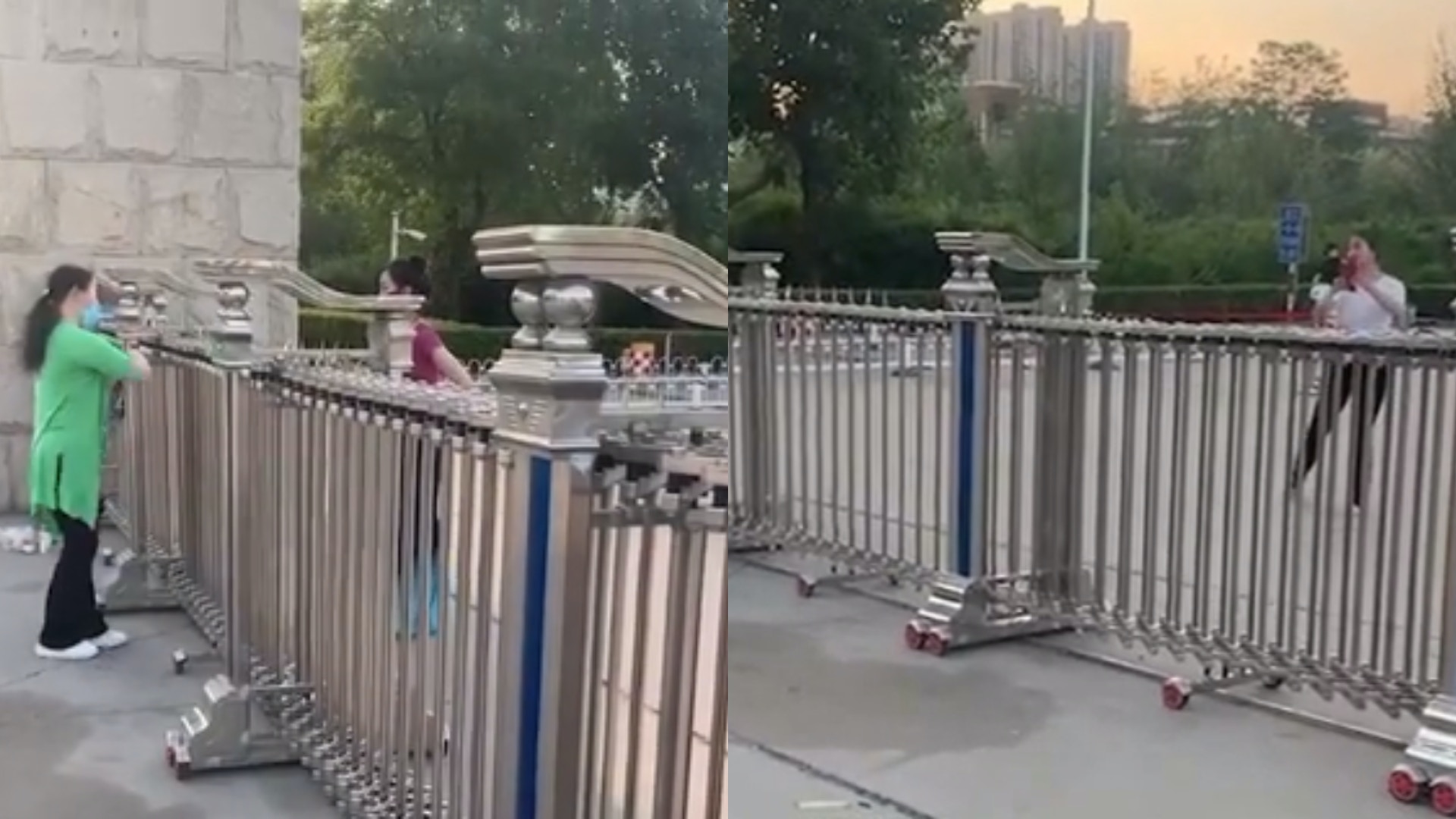 因疫情原因，河北一舞蹈老师隔围栏指导学生跳舞！老师：教不上学生很着急（视频/组图） - 1