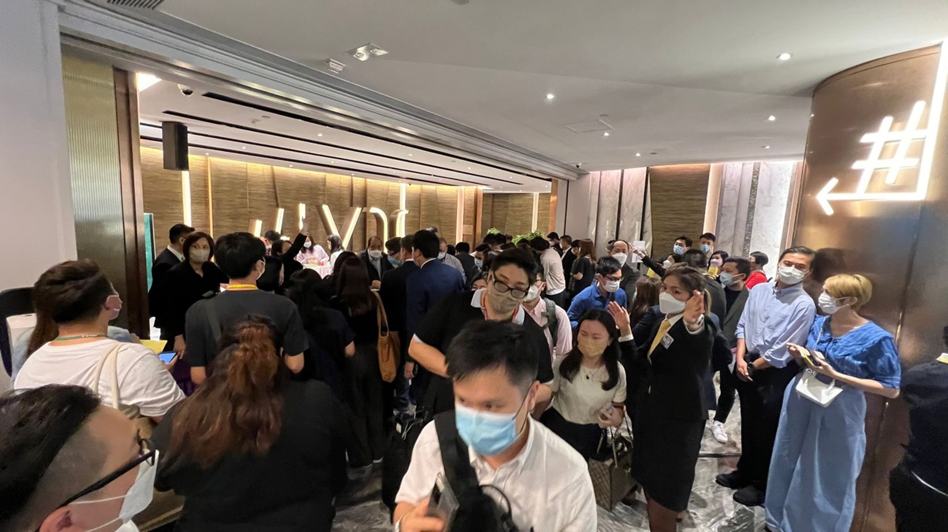 Sea To Sky 10伙撻訂戶重售,吸引逾百人到場。(代理提供) Sea To Sky 10伙撻訂戶重售,吸引逾百人到場。(代理提供)