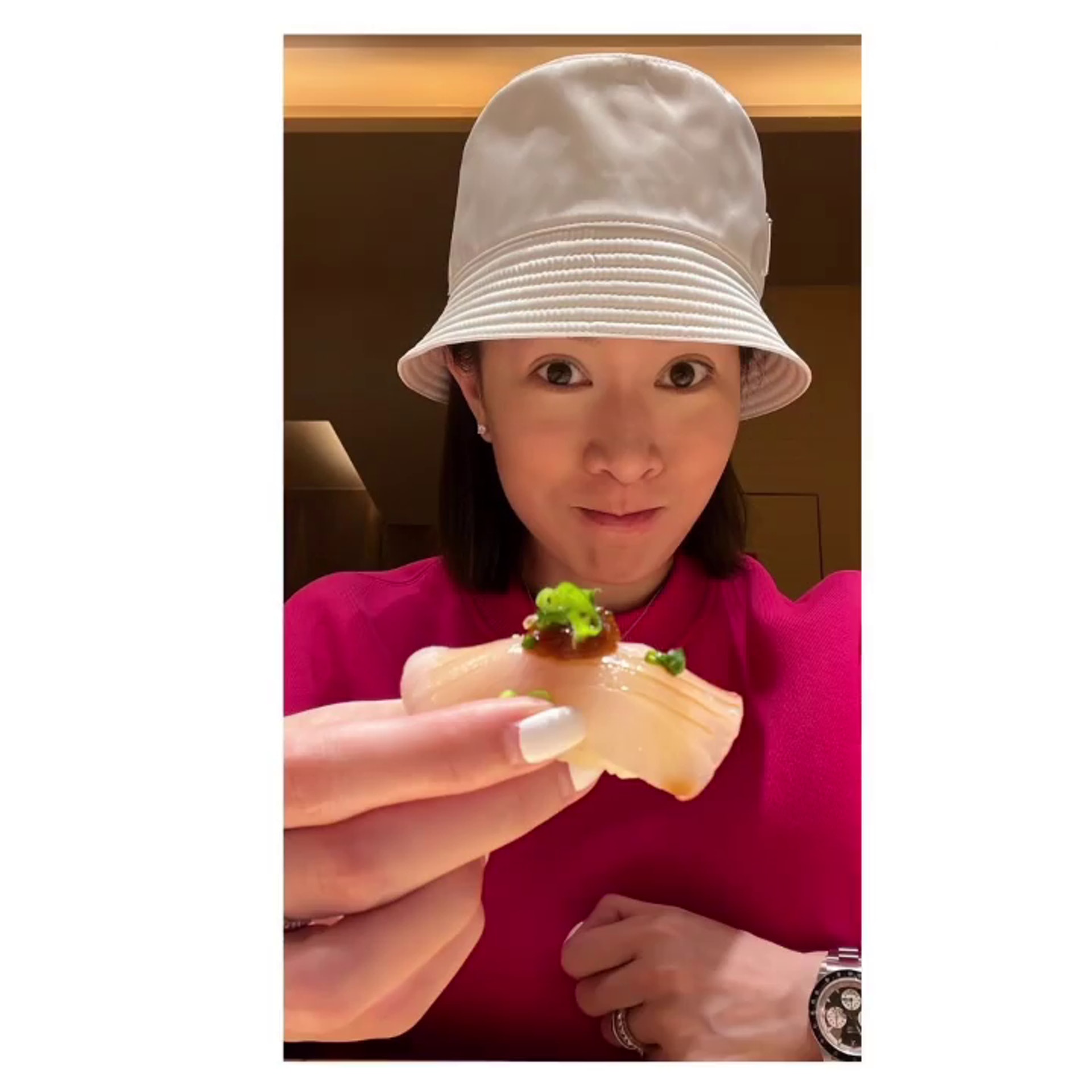 佘詩曼勁食日本料理。(Instagram/@charmaine_sheh) 佘詩曼勁食日本料理。(Instagram/@charmaine_sheh)