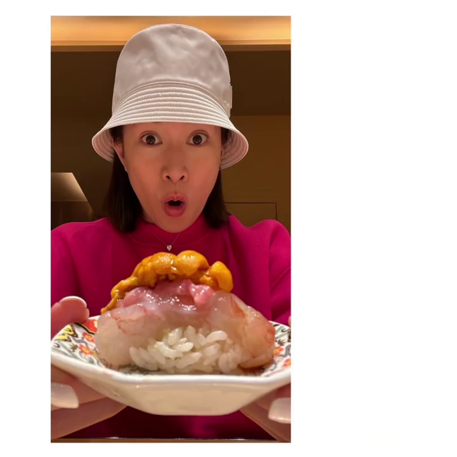 佘詩曼食相好可愛。(Instagram/@charmaine_sheh) 佘詩曼食相好可愛。(Instagram/@charmaine_sheh)