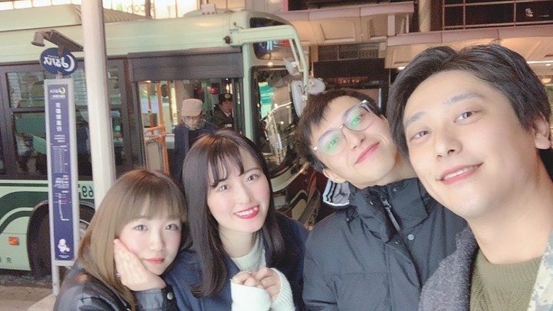 坤哥与Aiko于2019年邂逅，两人与友人一起去唱k。(网上图片)