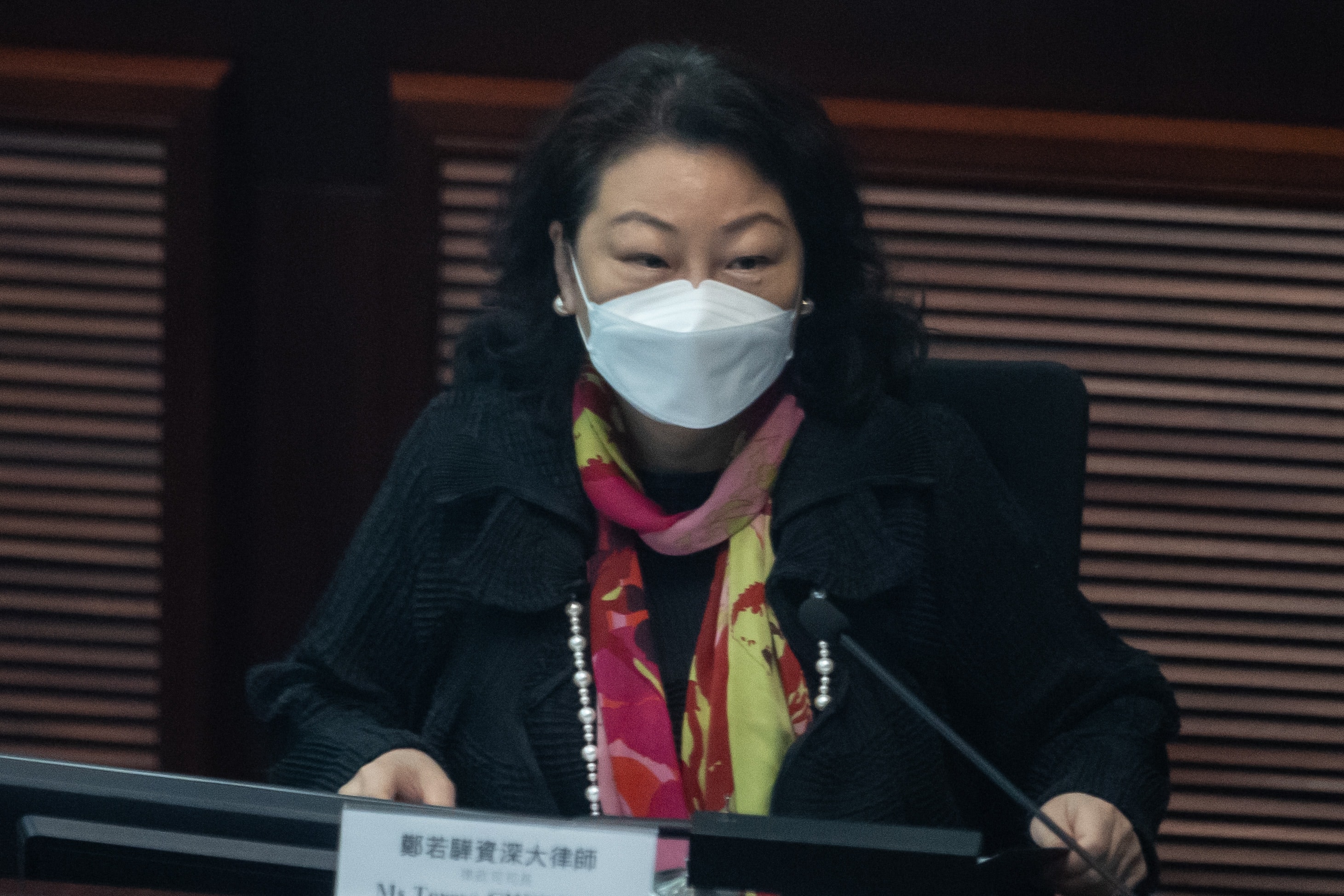 潘樂陶是律政司司長鄭若驊(圖)的丈夫。（資料圖片）