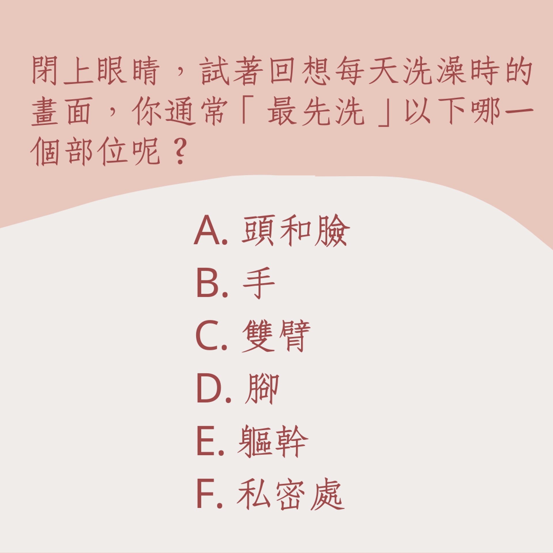 從洗澡次序測內心「隱藏慾望&真實面」(01製圖) 從洗澡次序測內心「隱藏慾望&真實面」(01製圖)