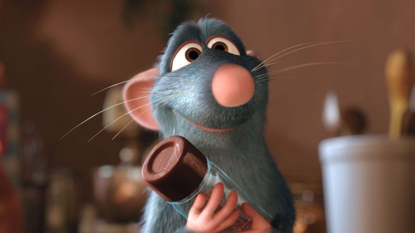 另一間發行公司則為Year of the Rat，也是致敬片中提及的《五星級大鼠》（Ratatouille）。（《五星級大鼠》劇照）