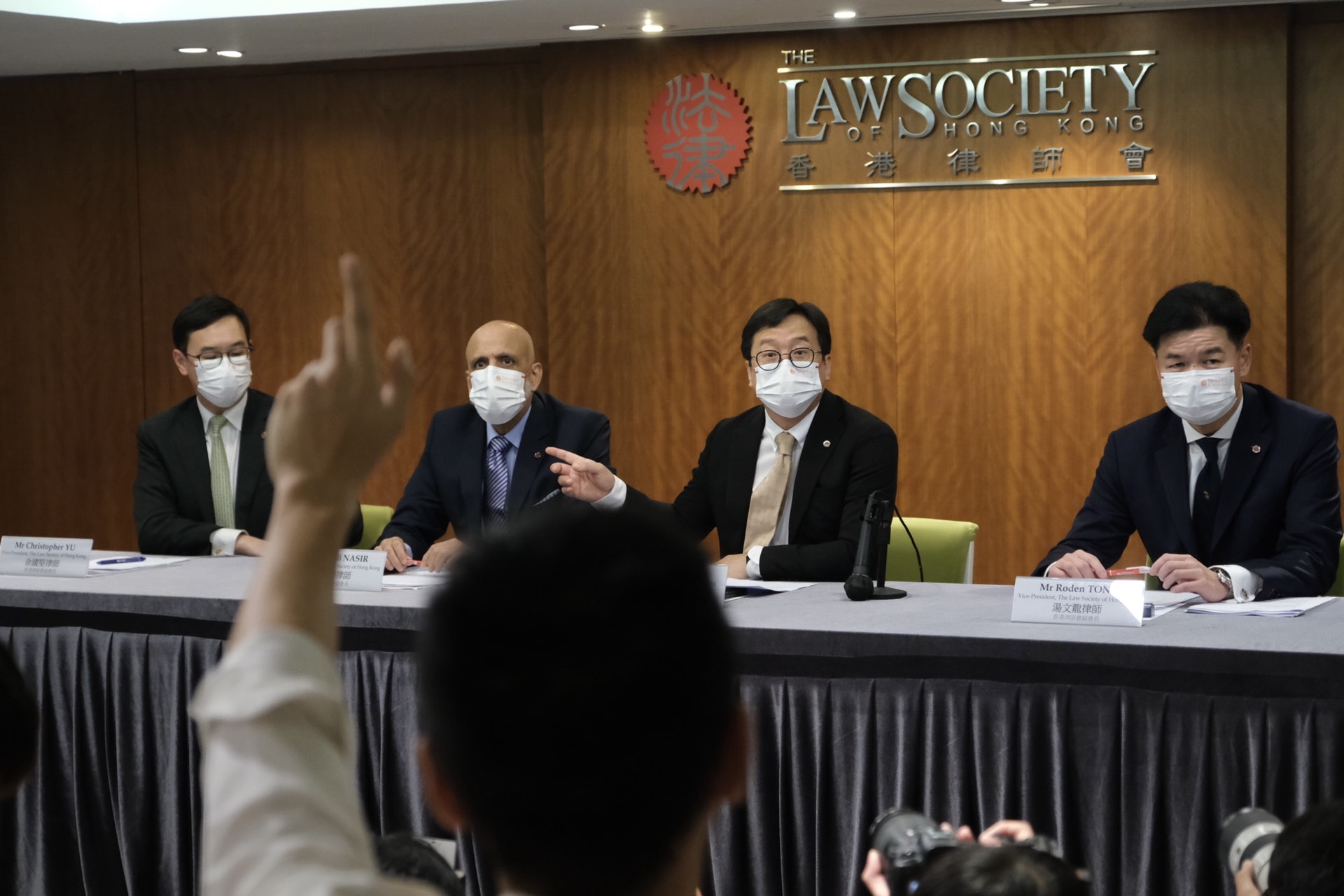 律師會召開記者會。(盧翊銘攝) 律師會召開記者會。(盧翊銘攝)