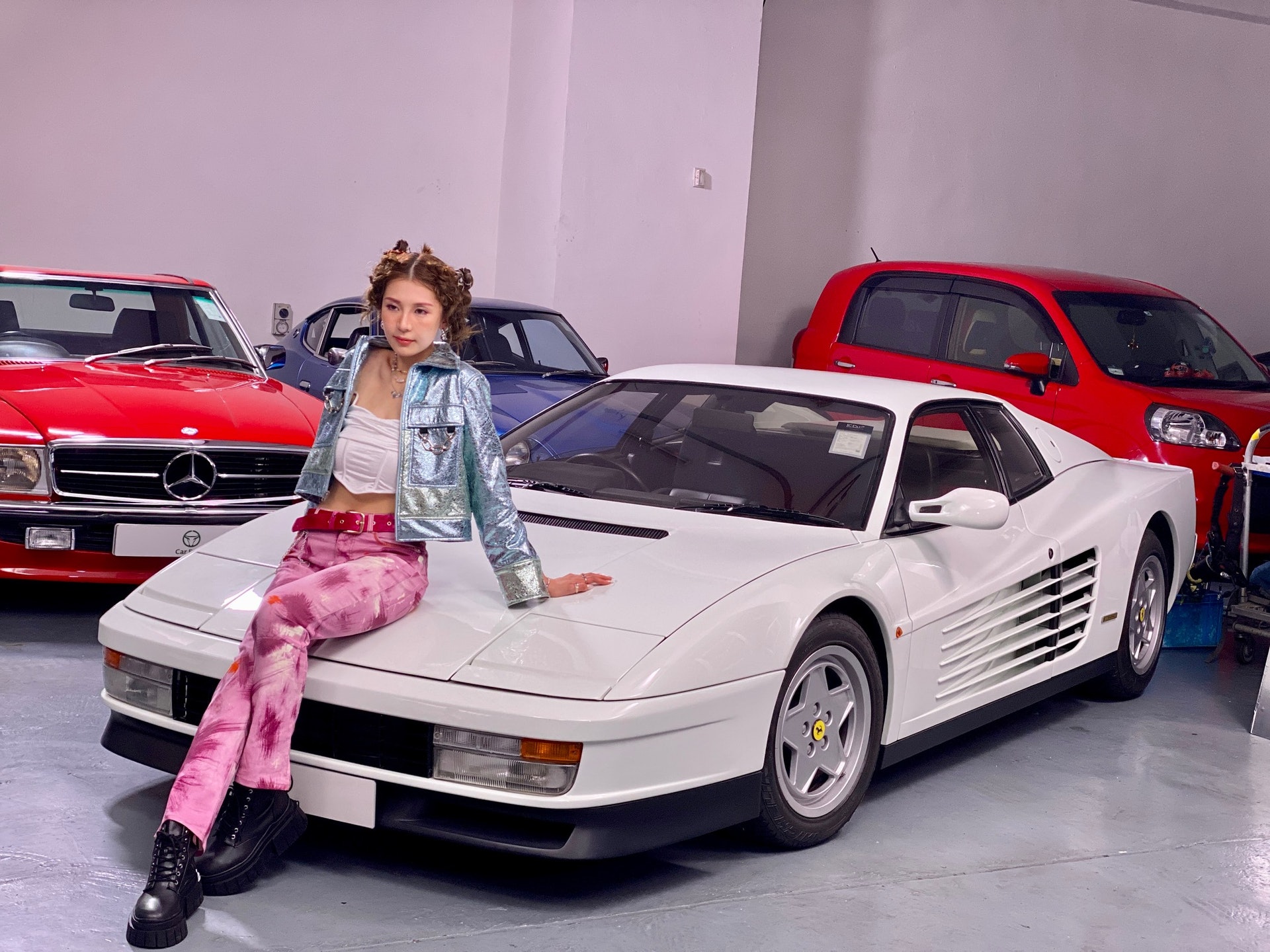 Zaina早前為新歌《My 1st Car》拍攝MV。 Zaina早前為新歌《My 1st Car》拍攝MV。