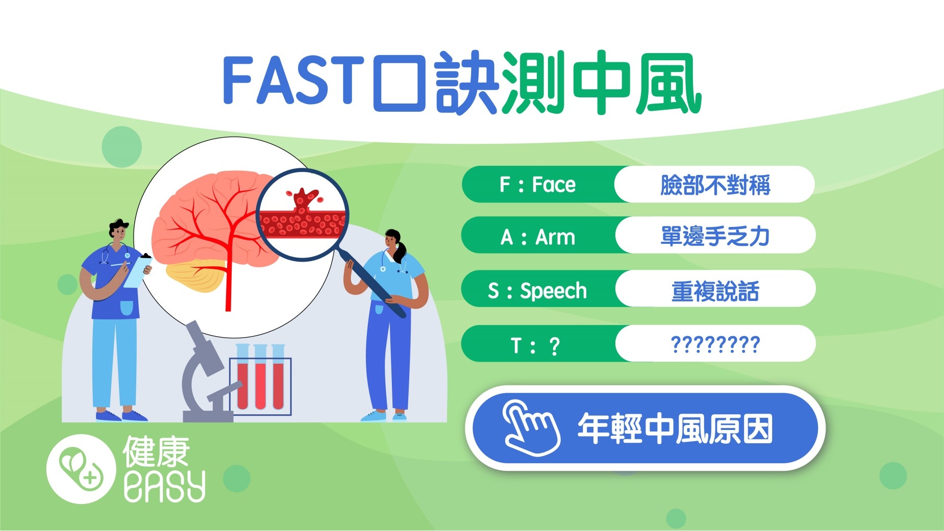 中風|納豆腦出血靠女友救回一命 揪出中風徵兆把握黃金治療時間 中風|納豆腦出血靠女友救回一命 揪出中風徵兆把握黃金治療時間