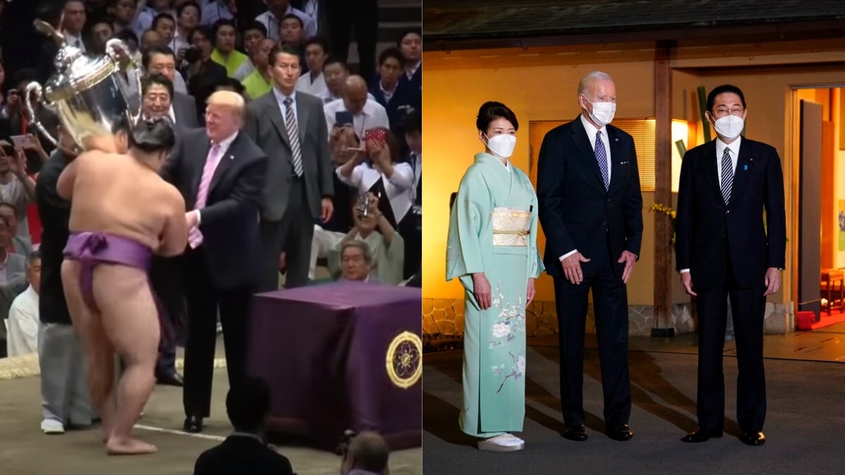 特朗普訪日有得打高球看相撲 岸田文雄款待拜登方式相形見拙? 特朗普訪日有得打高球看相撲 岸田文雄款待拜登方式相形見拙?