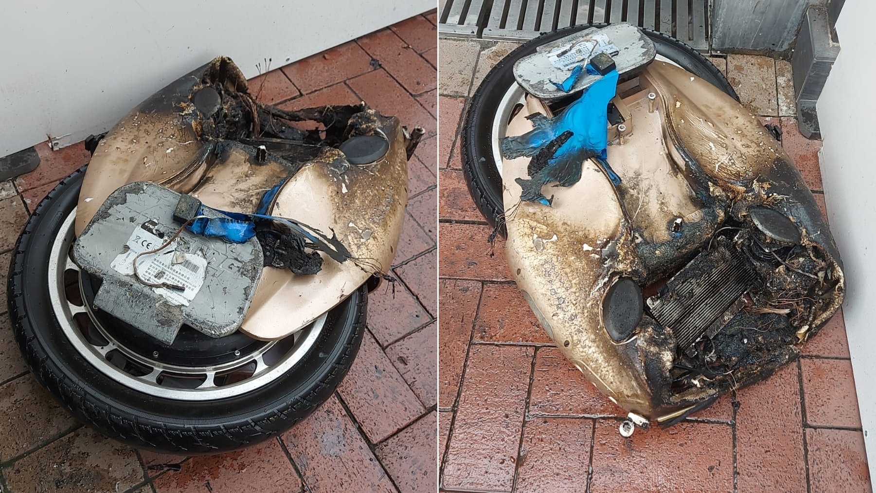 旺角 風火輪 疑過熱起火車主離開現場消防到場撲熄 旺角 風火輪 疑過熱起火車主離開現場消防到場撲熄