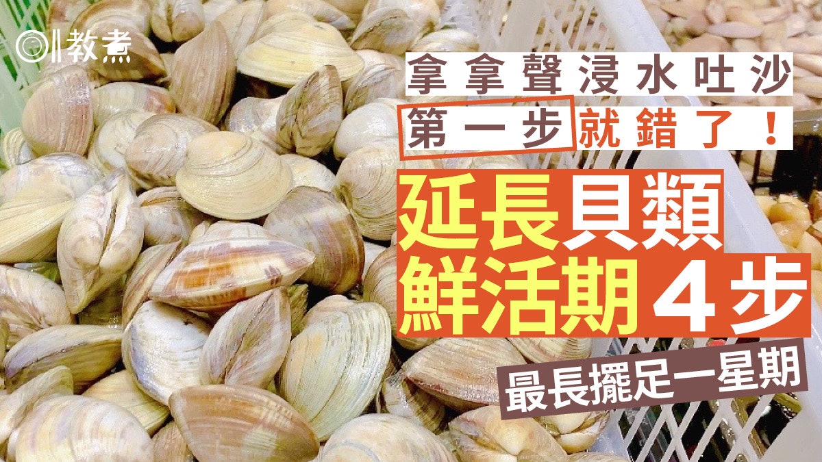 花蛤蜆保存法|泡水吐沙新鮮度大降?放雪櫃前4步驟如冬眠最保鮮 花蛤蜆保存法|泡水吐沙新鮮度大降?放雪櫃前4步驟如冬眠最保鮮