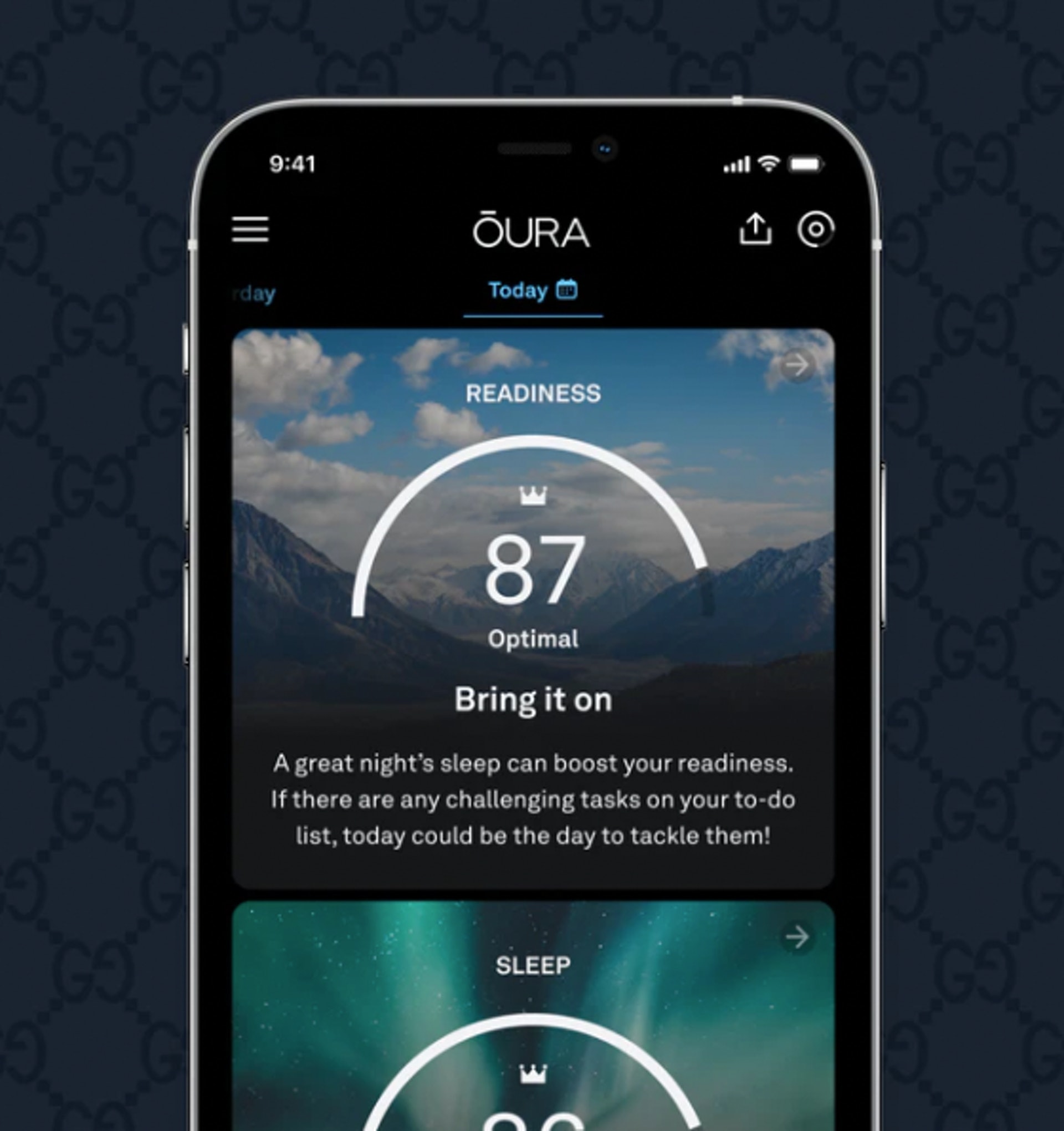 透過專用的 Oura App，用戶可以得到自己分別在睡眠（Sleep）、活動（Activity）及準備情況（Readiness）等三個日常分數，讓用戶更了解自己的身體狀況。