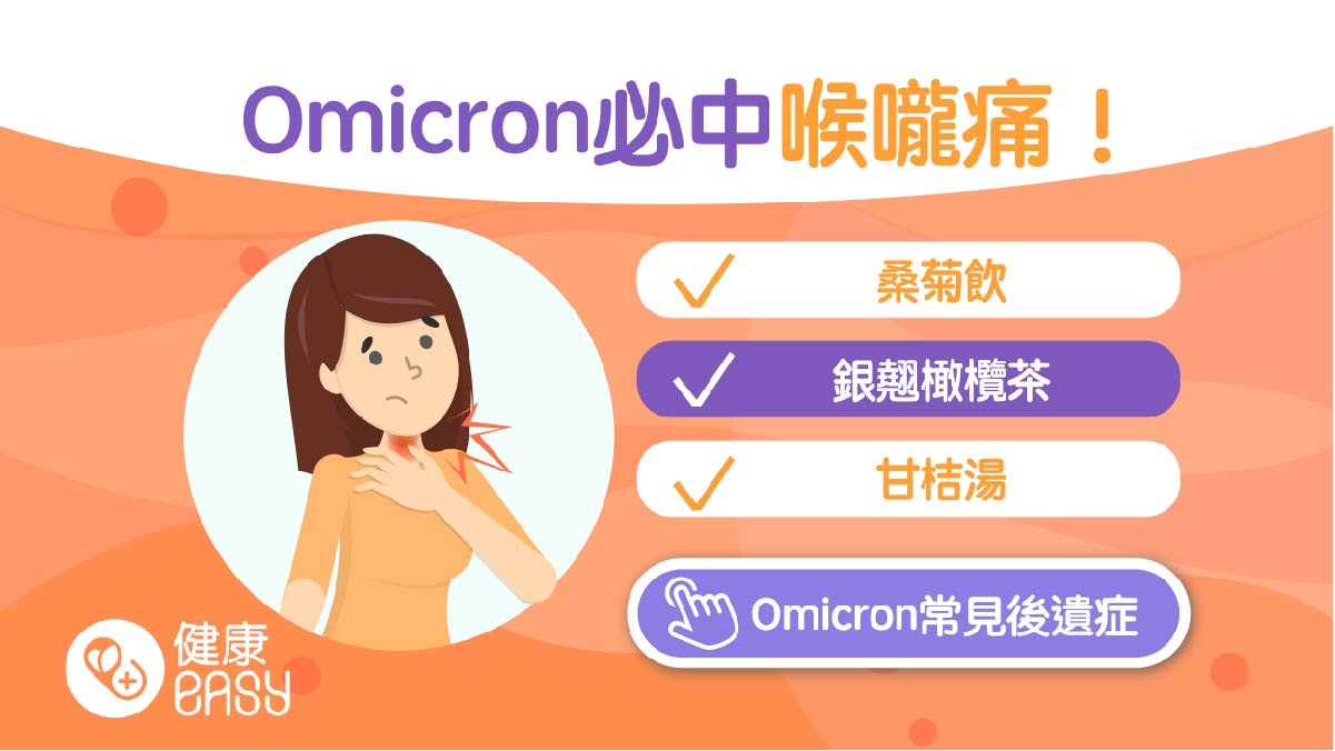 Omicron|確診後喉嚨痛、吞口水也痛?中醫師推3款中藥消炎飲紓緩 Omicron|確診後喉嚨痛、吞口水也痛?中醫師推3款中藥消炎飲紓緩
