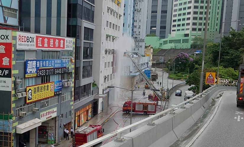 Fire at Tsuen Wan Industrial Building Blocks Traffic on Texaco Road ...