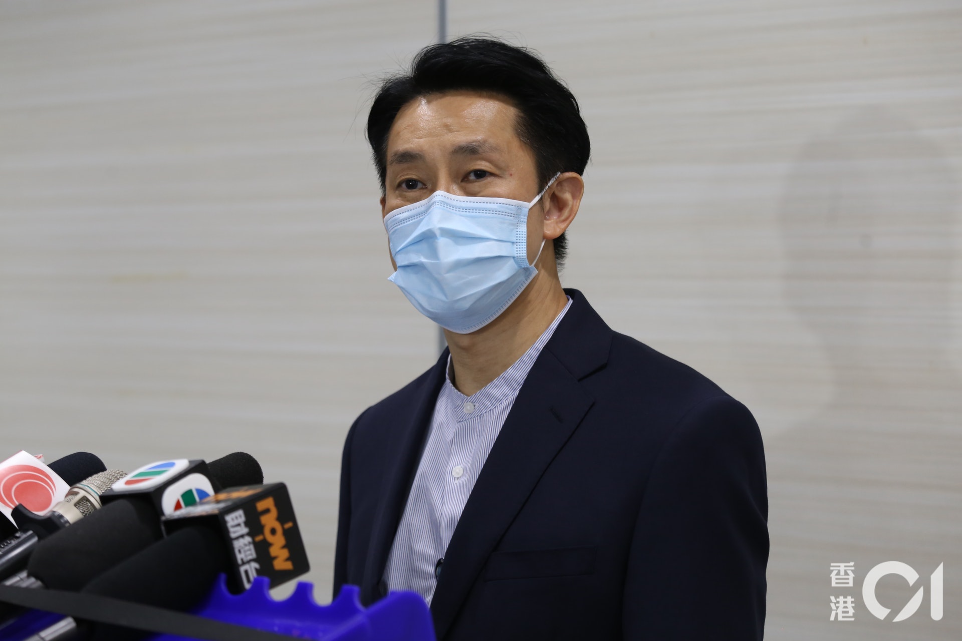 林慶璋警司交代案情。(翁鈺輝攝)