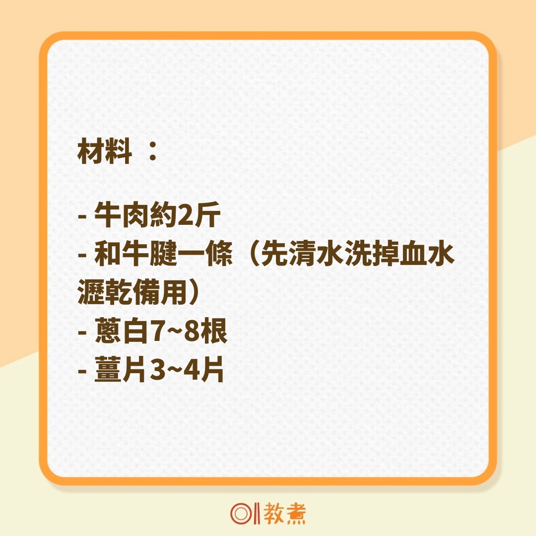 紅燒牛肉牛腱食譜（01製圖）