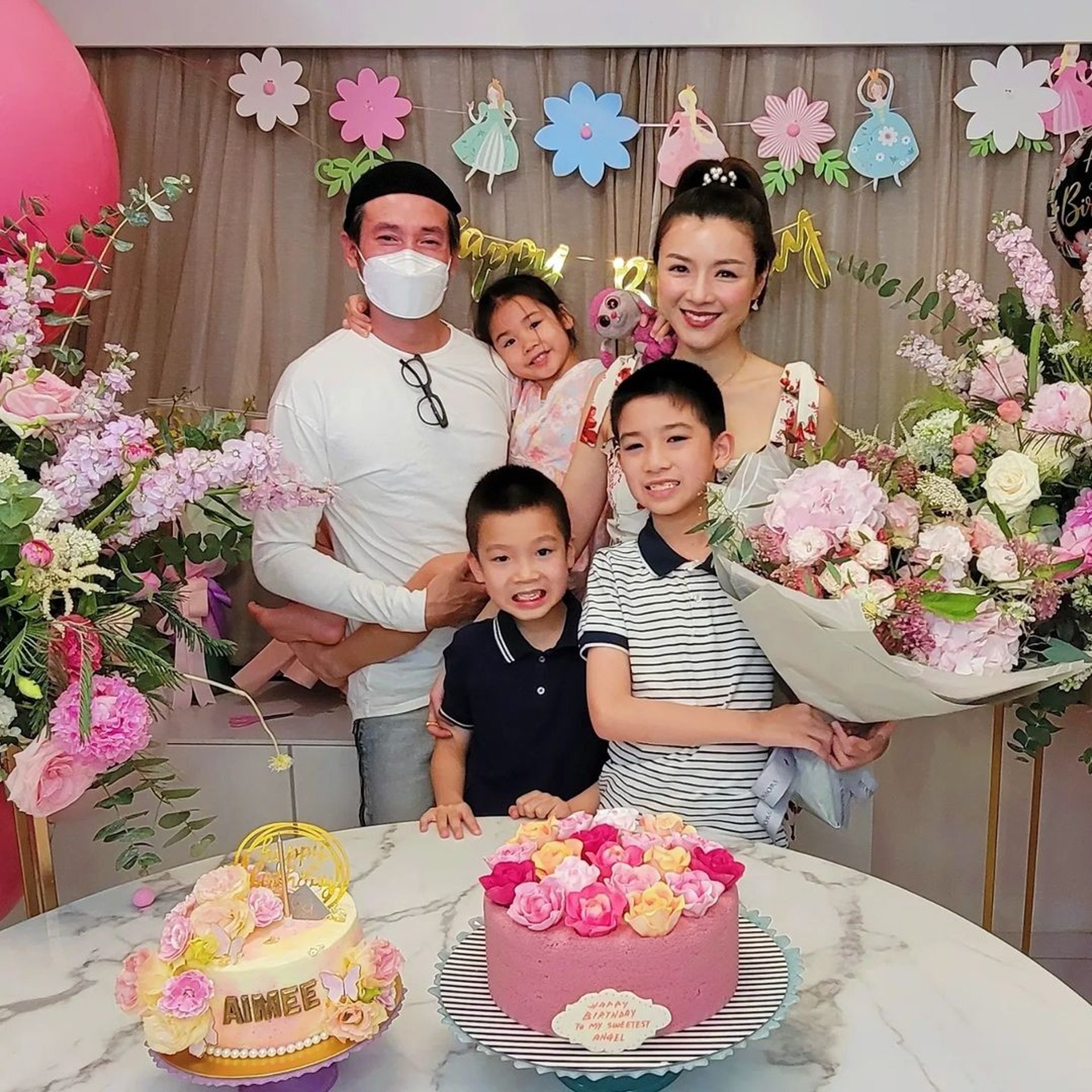 陳茵媺(Aimee)與陳豪結婚後先後誕下兩仔一女,並淡出幕前,專心照顧家庭。(IG@aimeechan_official) 陳茵媺(Aimee)與陳豪結婚後先後誕下兩仔一女,並淡出幕前,專心照顧家庭。(IG@aimeechan_official)