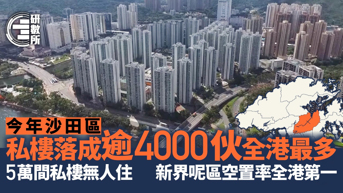 差估署預測:全港5萬私樓單位無人住 呢區私樓空置率全港第一! 差估署預測:全港5萬私樓單位無人住 呢區私樓空置率全港第一!