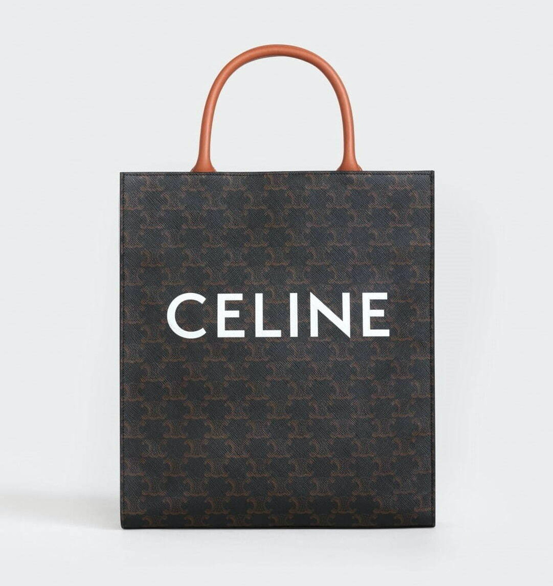 CELINE TRIOMPHE帆布小型直式托特包(CELINE官網) CELINE TRIOMPHE帆布小型直式托特包(CELINE官網)